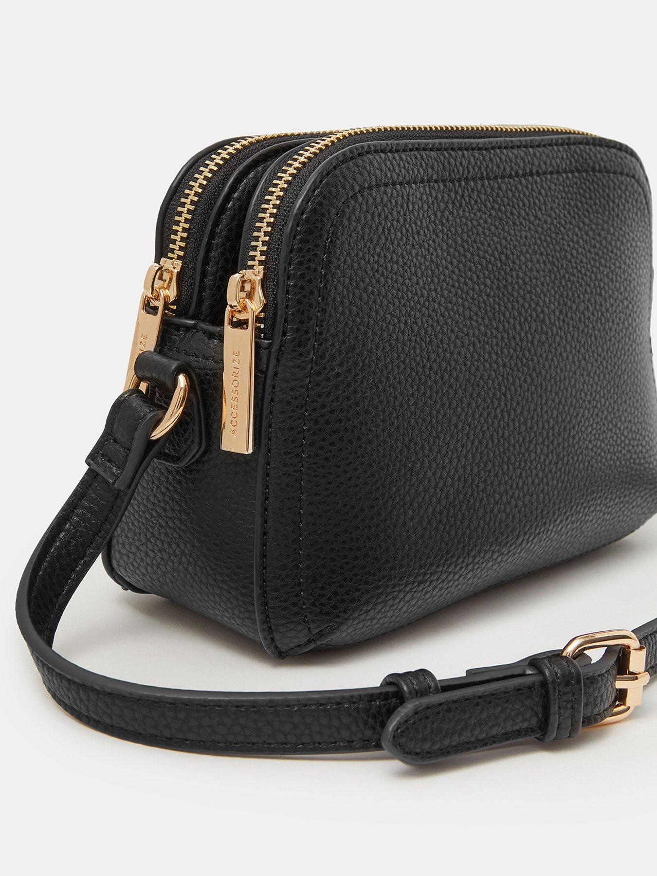 Image 4 of 5 of Accessorize Double Zip Crossbody Bag