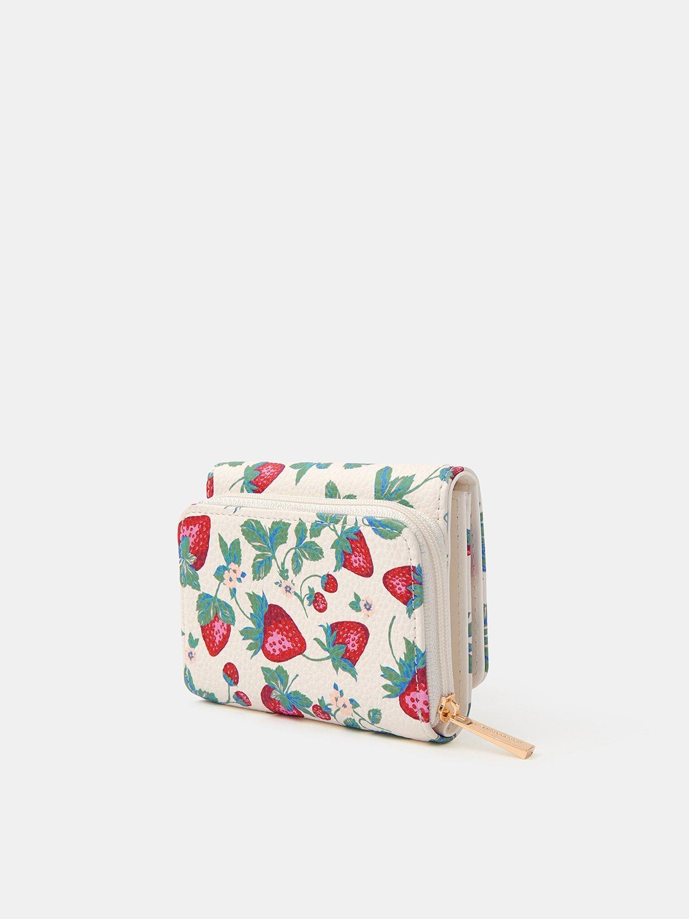 accessorize-strawberry-print-tri-fold-purseback