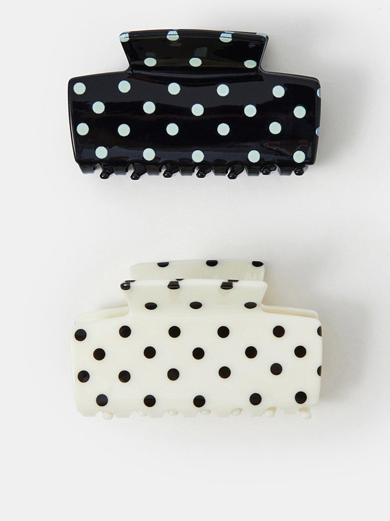 Accessorize 2-pack Polka Dot Claw Clips
