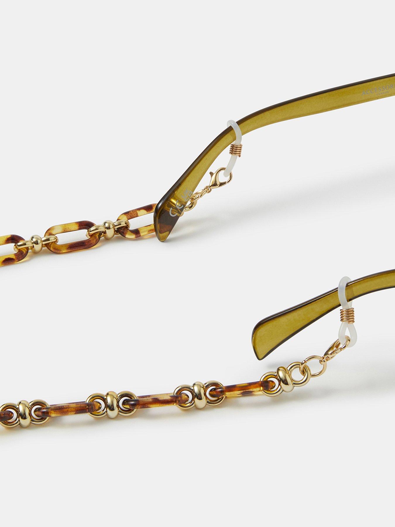 Image 3 of 3 of Accessorize Tort Link Glasses Chain
