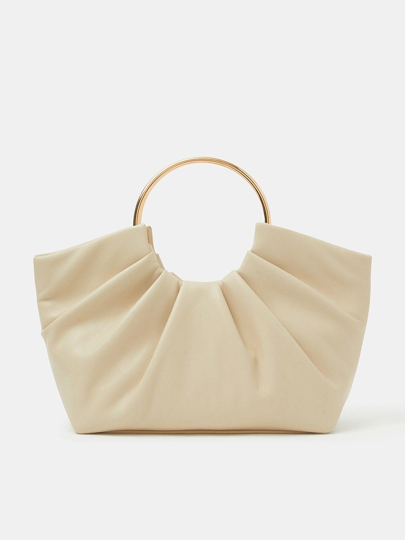 Image 1 of 5 of Accessorize Ruched Ring Handheld Bag