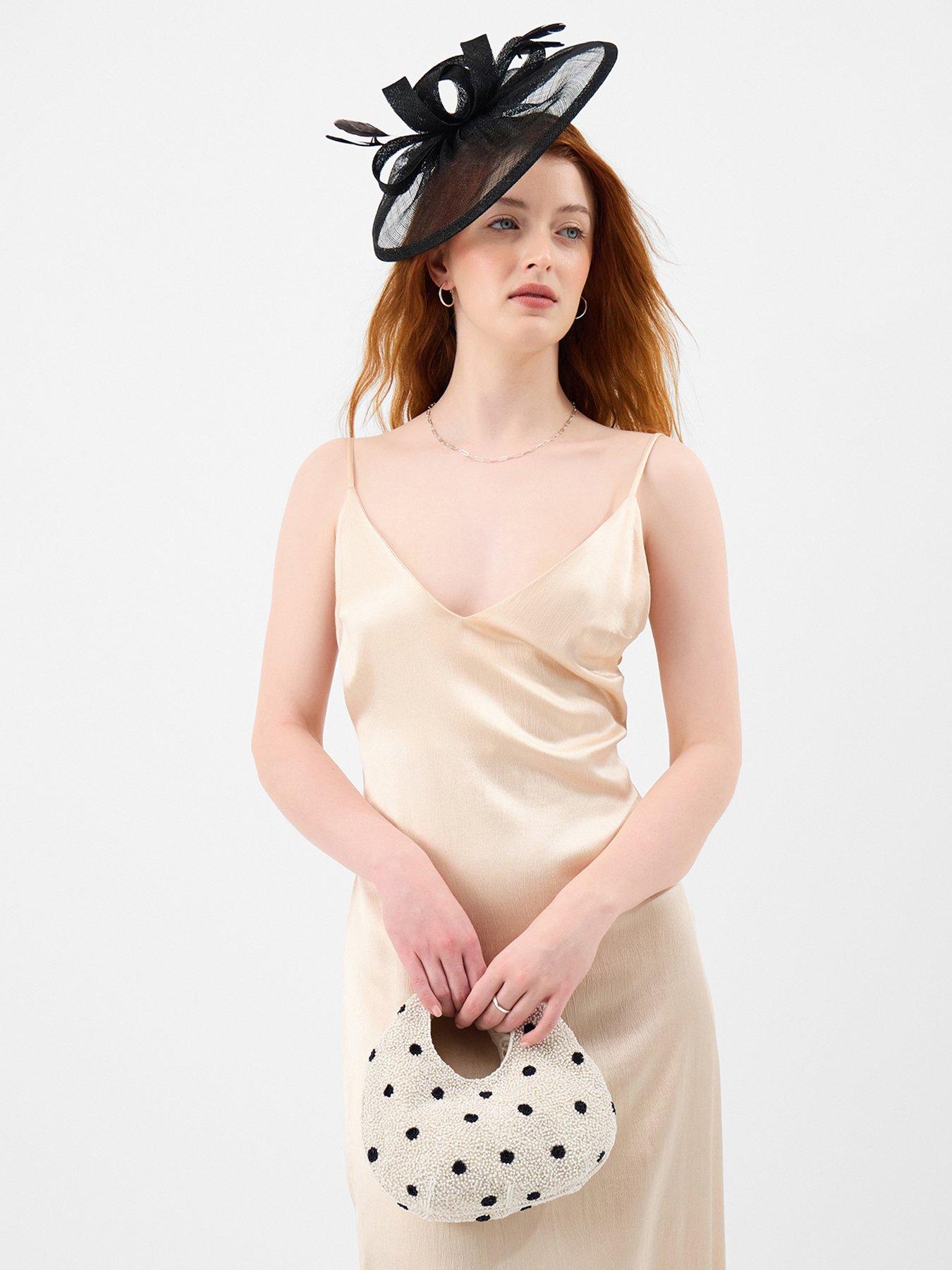 Image 2 of 5 of Accessorize Polka Dot Beaded Handheld Bag