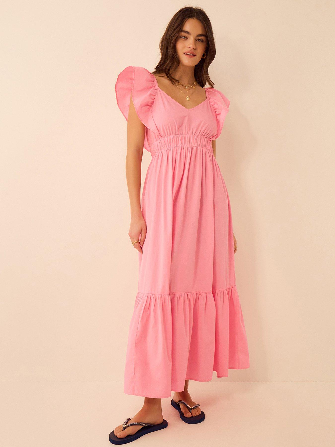 accessorize-ruffle-cotton-midi-dressfront