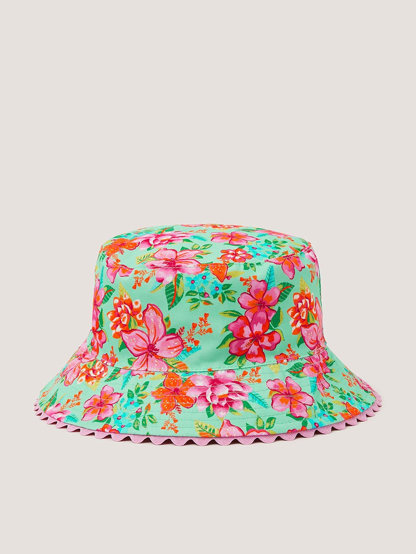 monsoon-girls-tropical-flower-reversible-hat-multi
