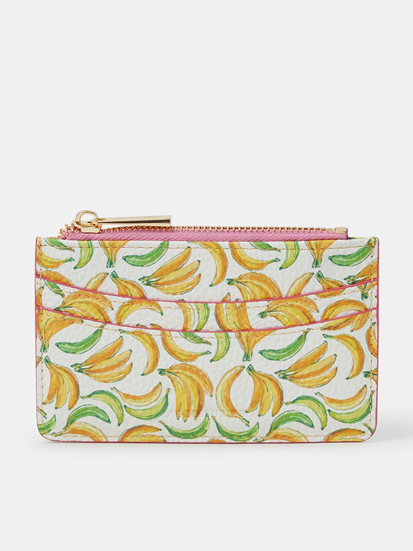 Accessorize Banana Print Card Holder