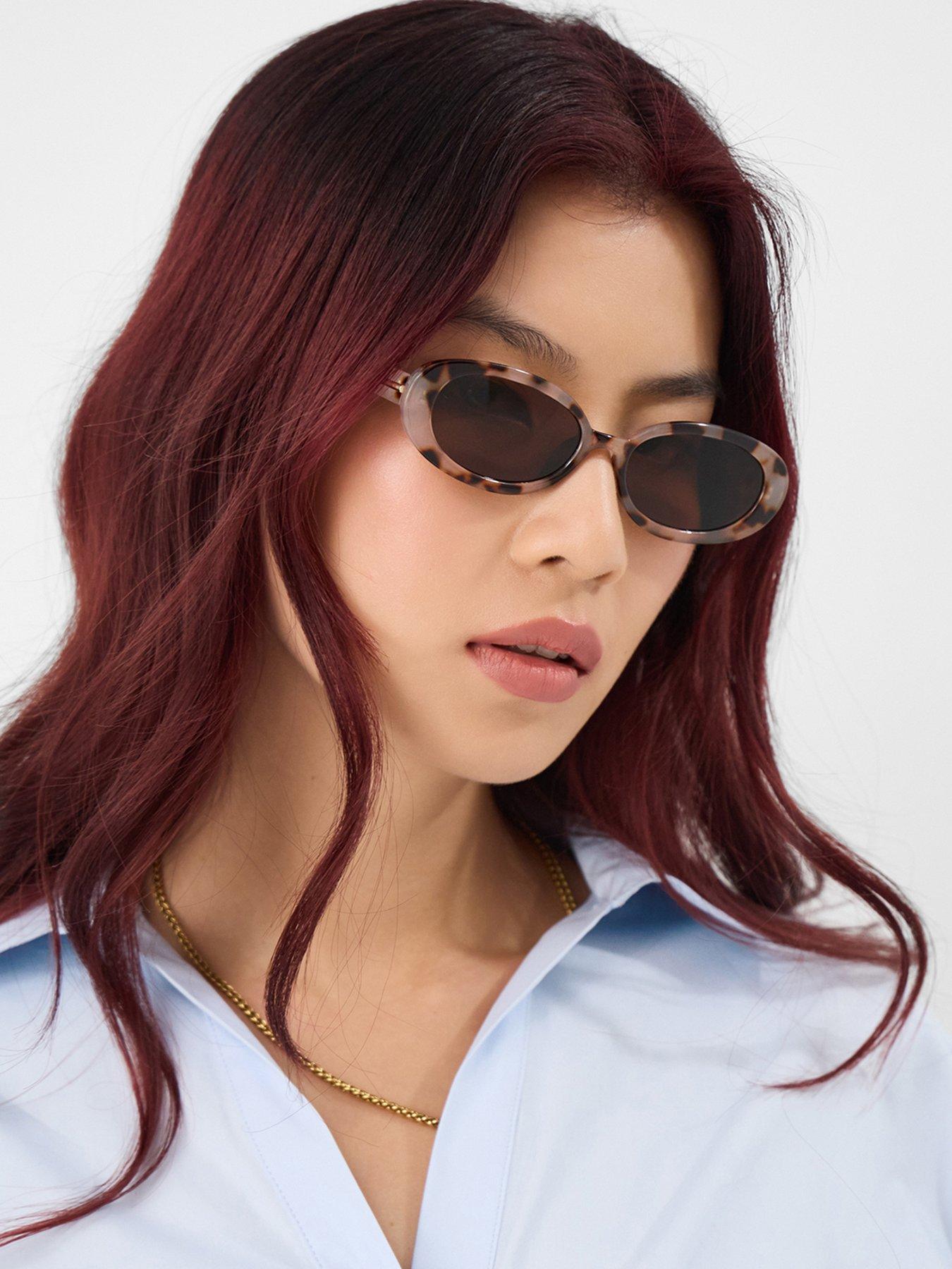Image 2 of 3 of Accessorize Tort Oval Sunglasses