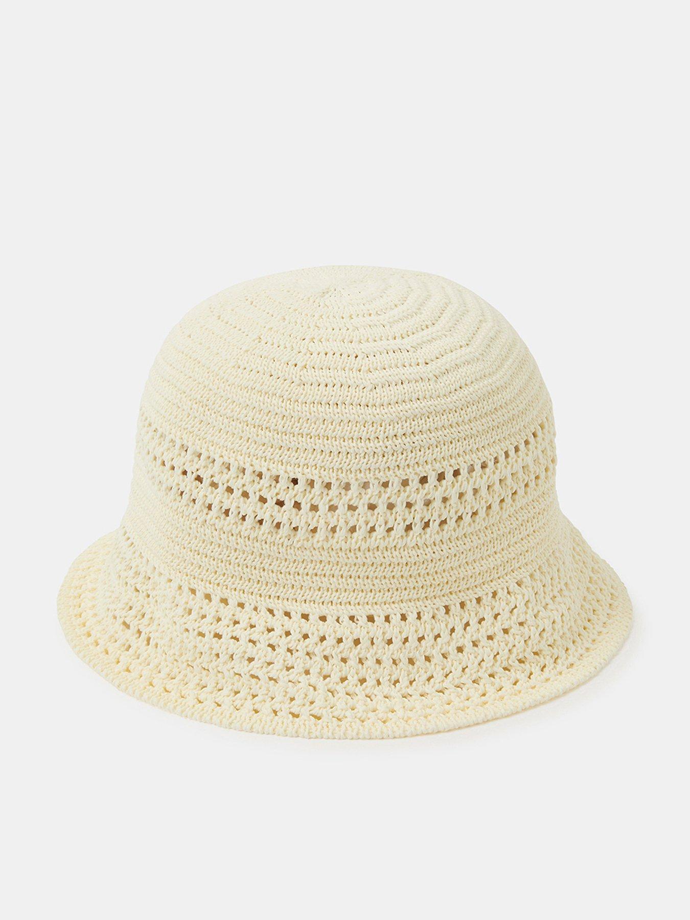 Image 1 of 3 of Accessorize Crochet Bucket Hat