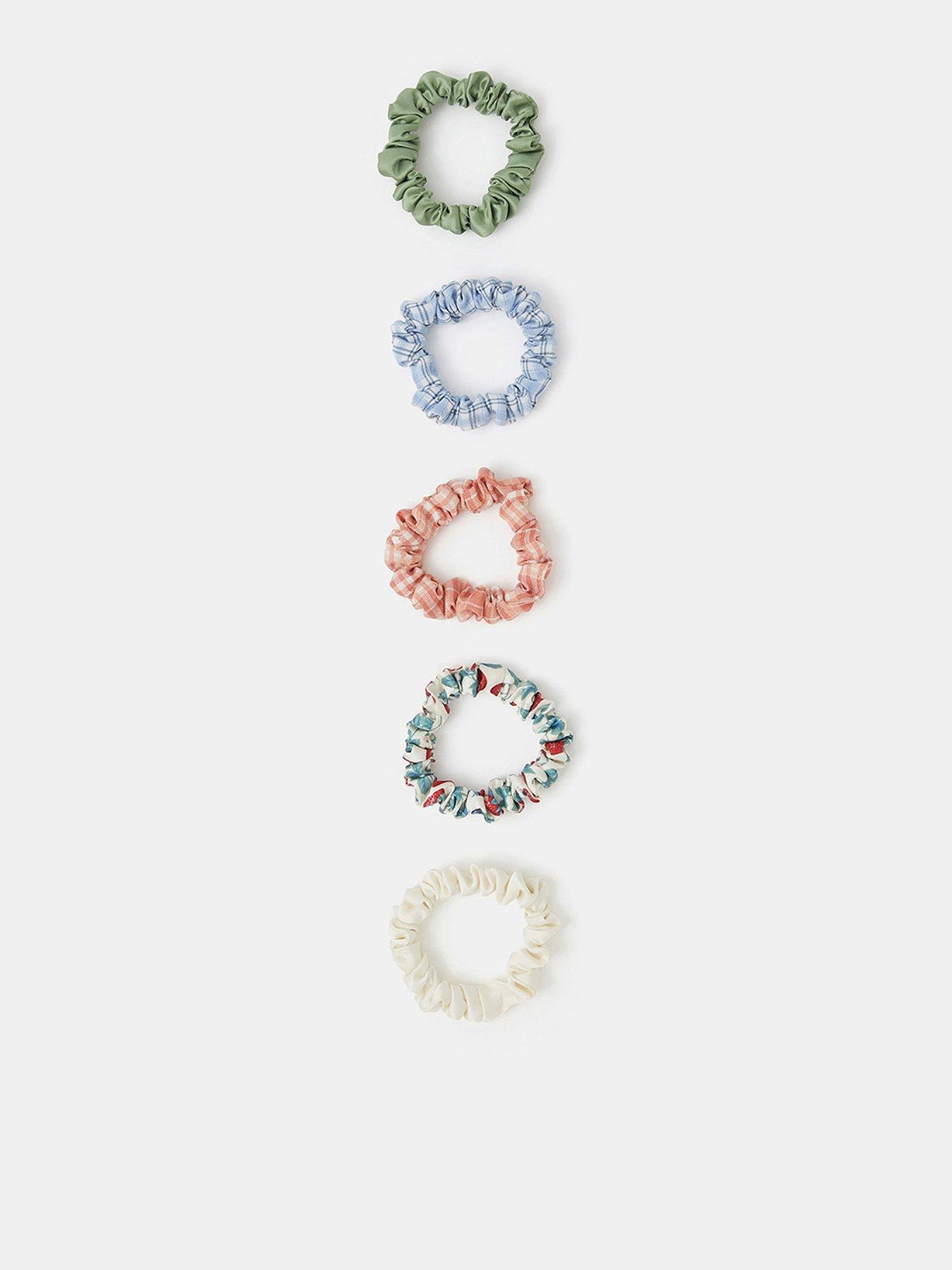 Accessorize 5-pack Strawberry Check Hair Scrunchies