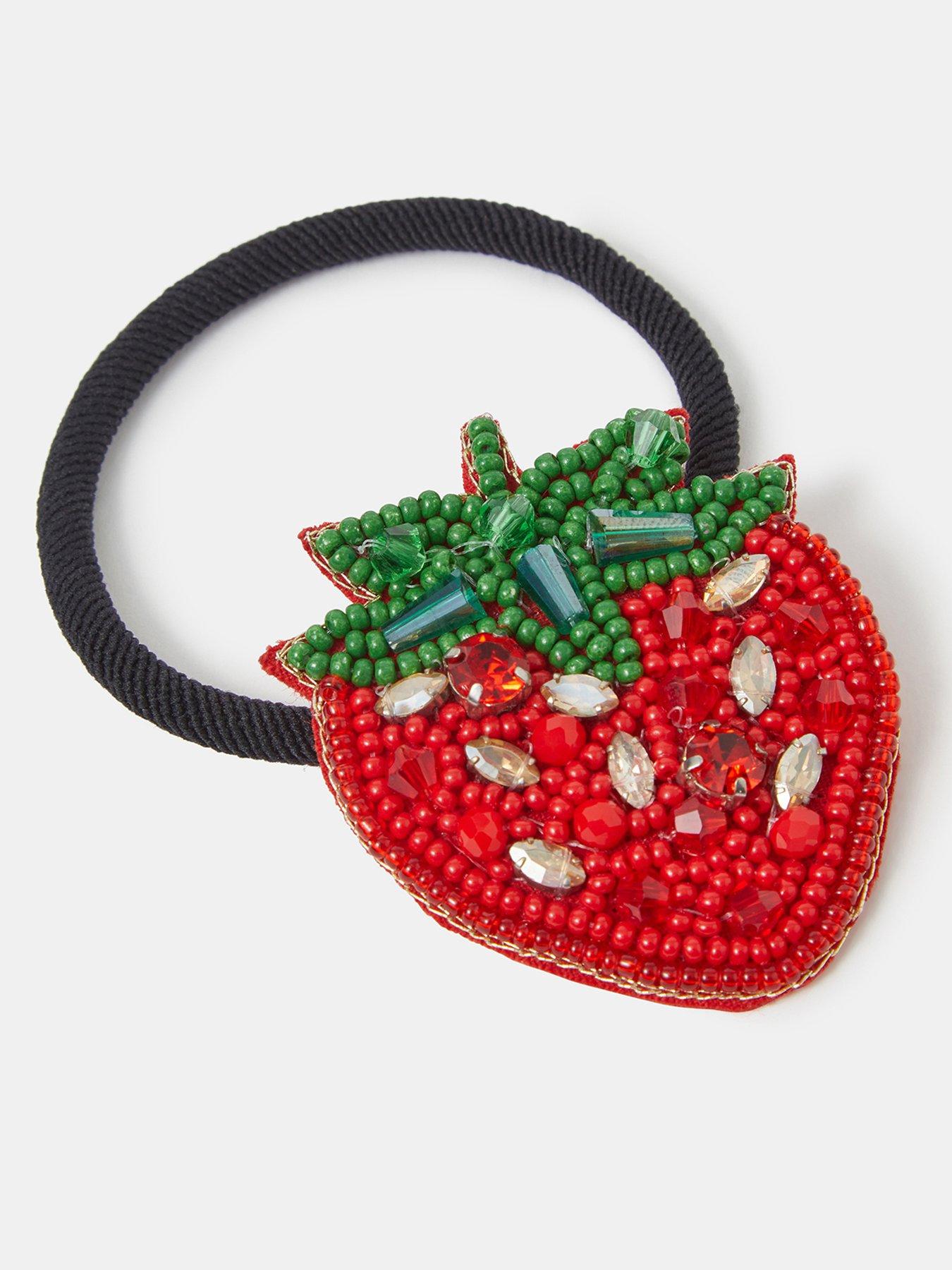 accessorize-beaded-strawberry-hair-tieback
