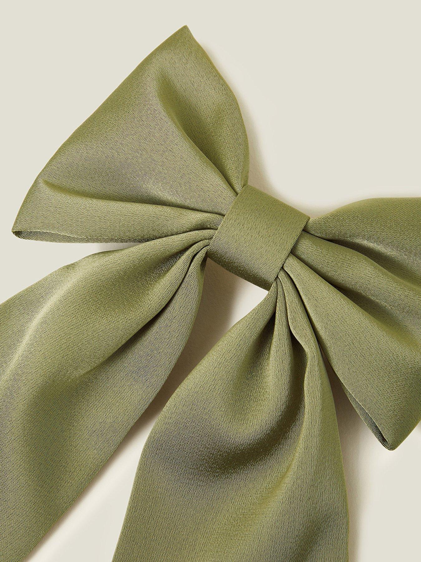 Image 4 of 4 of Accessorize Satin Bow Hair Clip