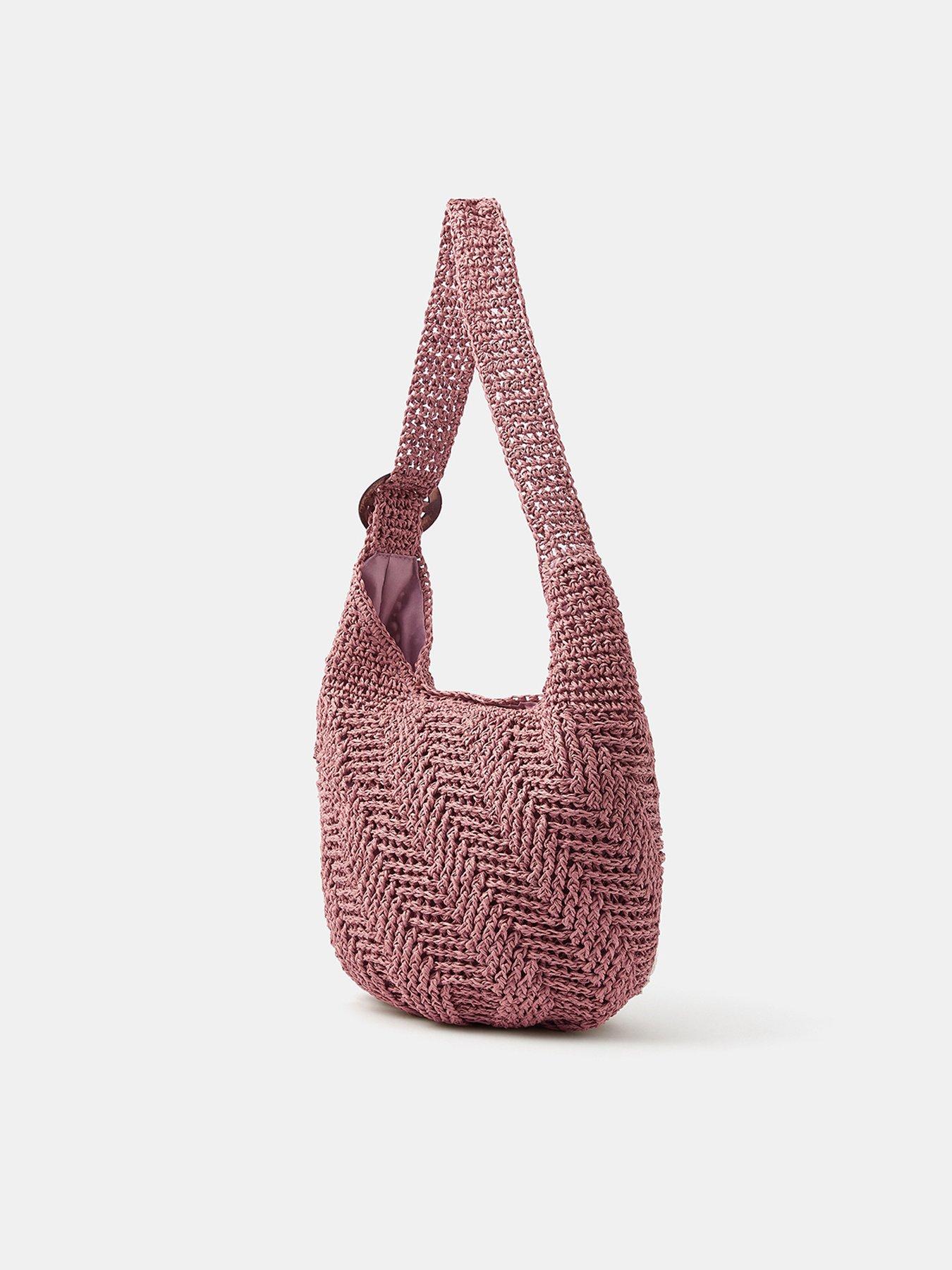 Image 3 of 5 of Accessorize Slouchy Raffia Crossbody Bag