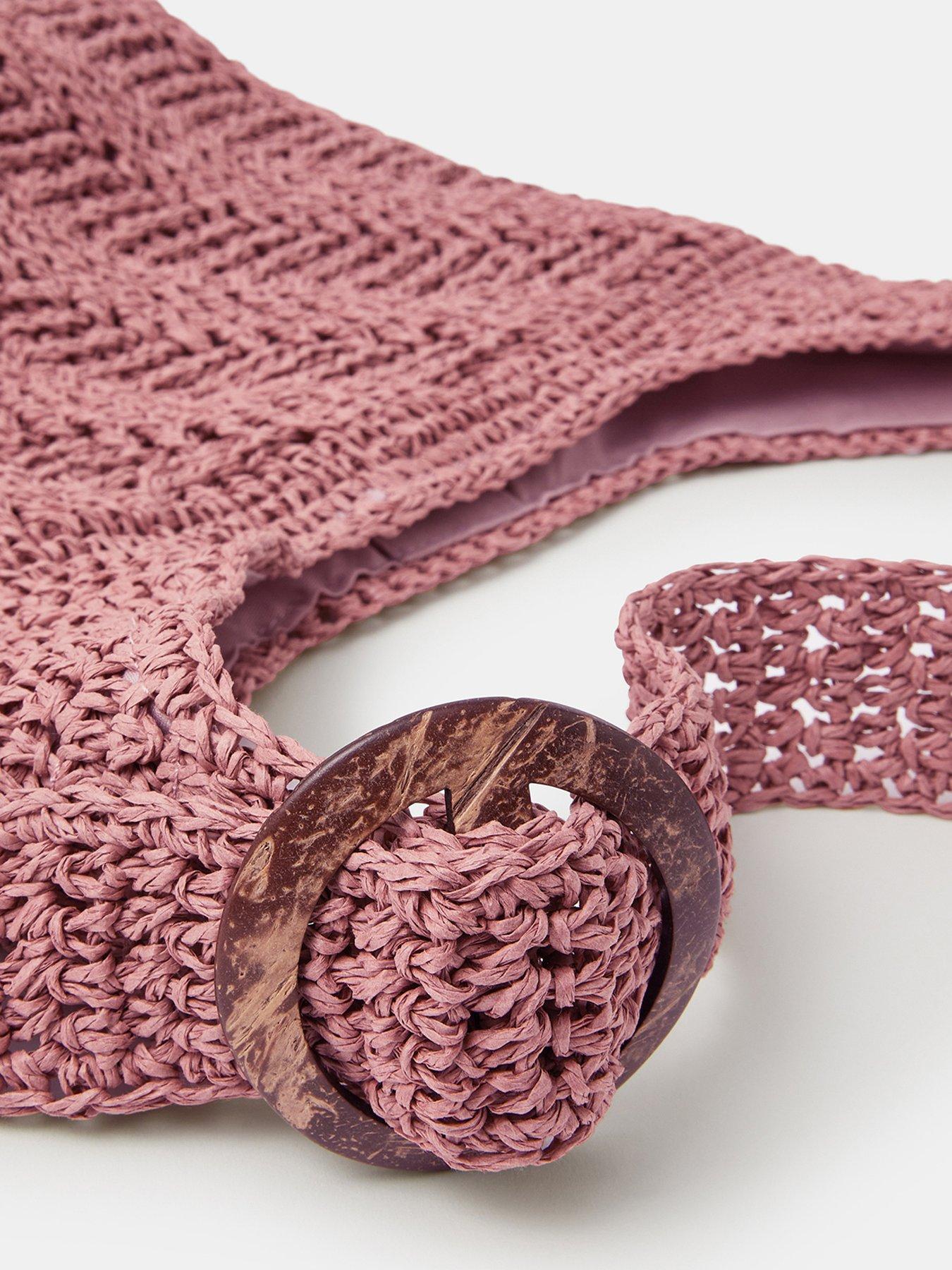 Image 5 of 5 of Accessorize Slouchy Raffia Crossbody Bag