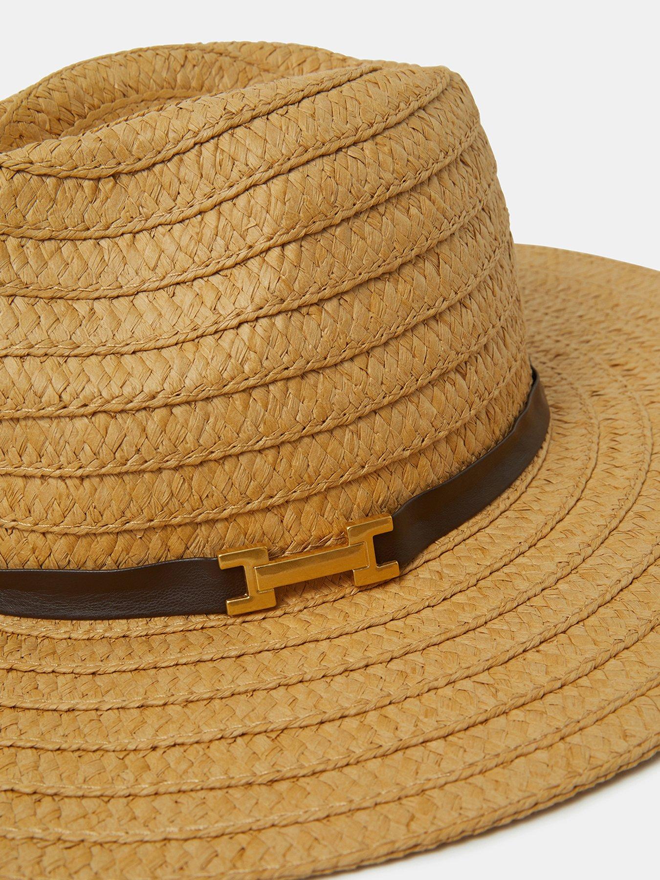 Image 4 of 4 of Accessorize Woven Fedora Hat