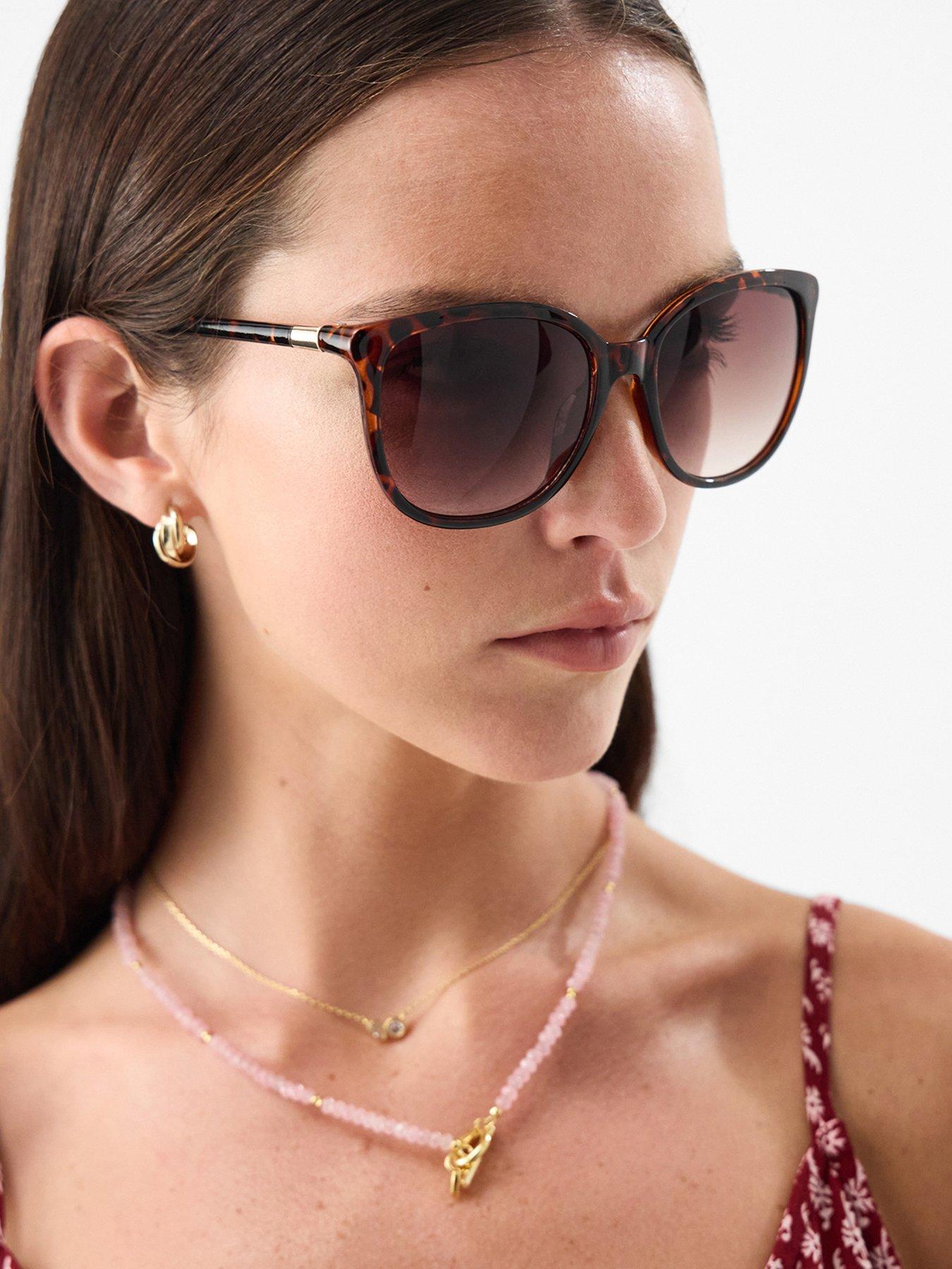 Image 2 of 3 of Accessorize Tort Preppy Sunglasses