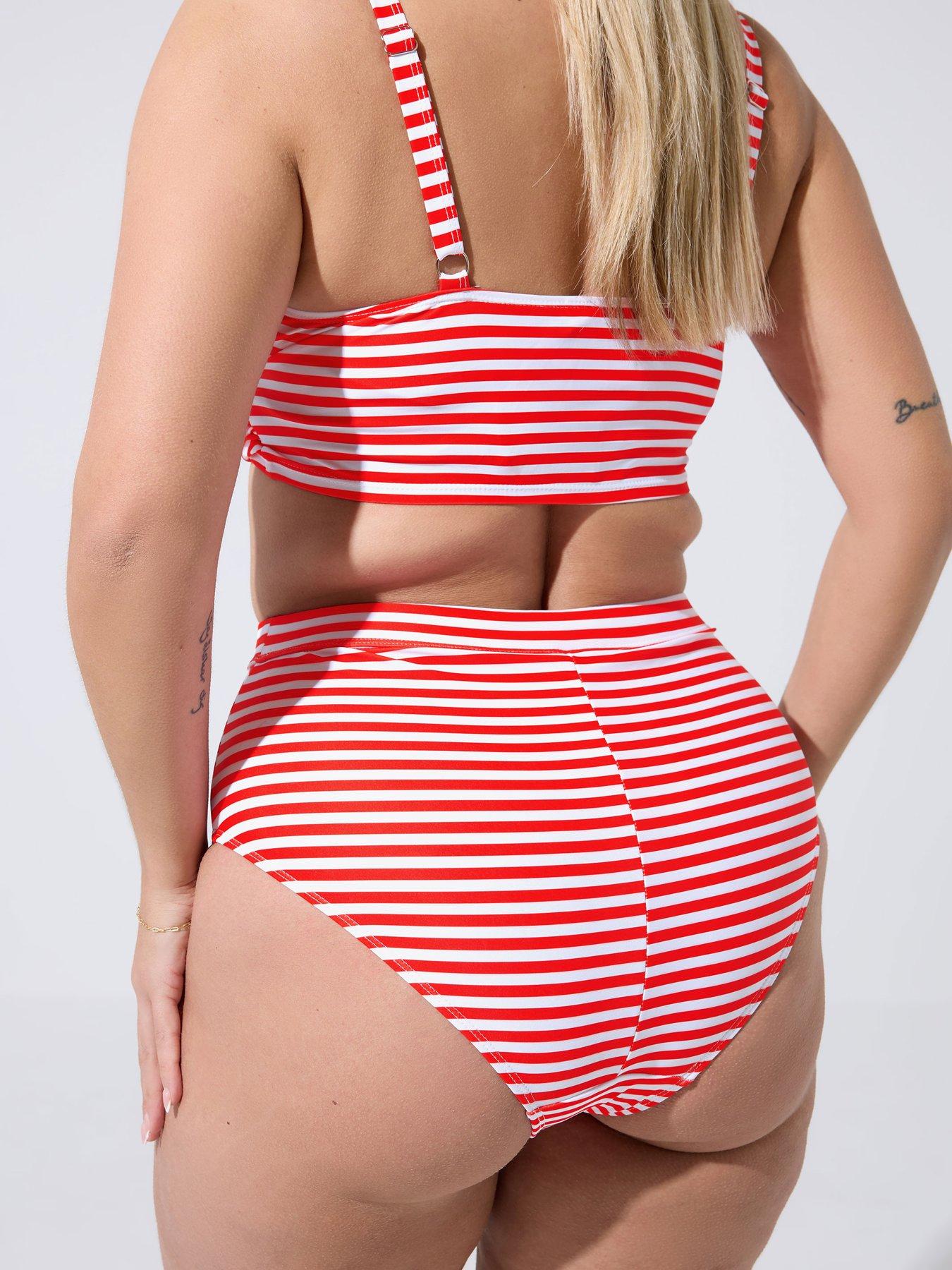 yours-curve-striped-bikini-bottoms-redstillFront