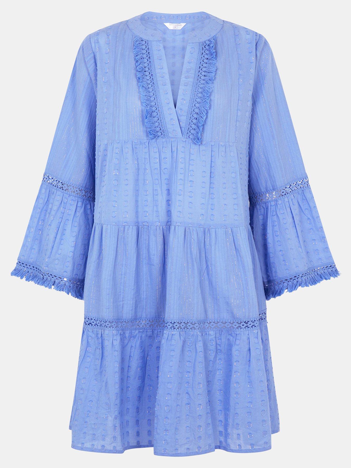 accessorize-flute-sleeve-dobby-beach-dressdetail