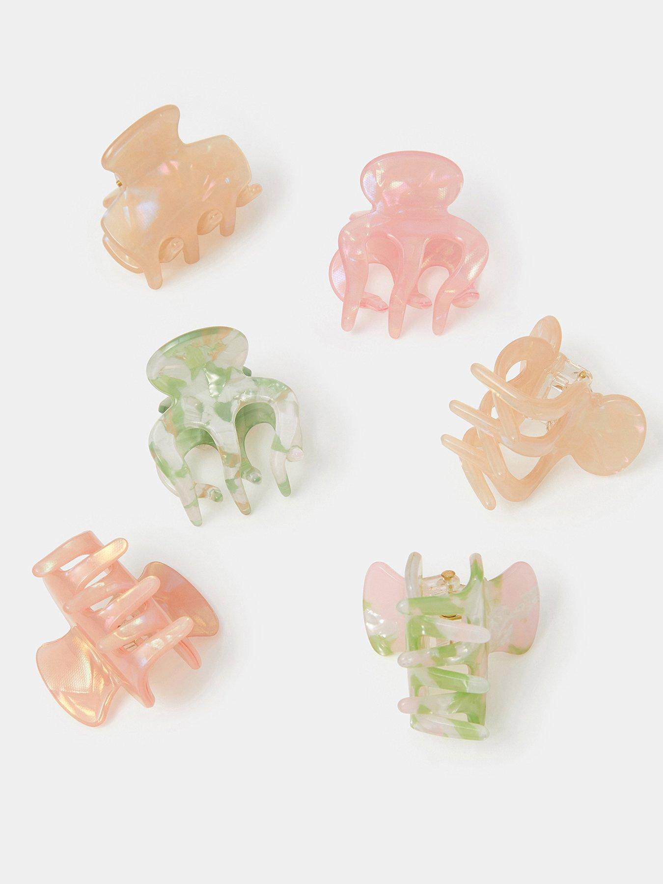 Image 3 of 3 of Accessorize 6-pack Mini Iridescent Claw Clips