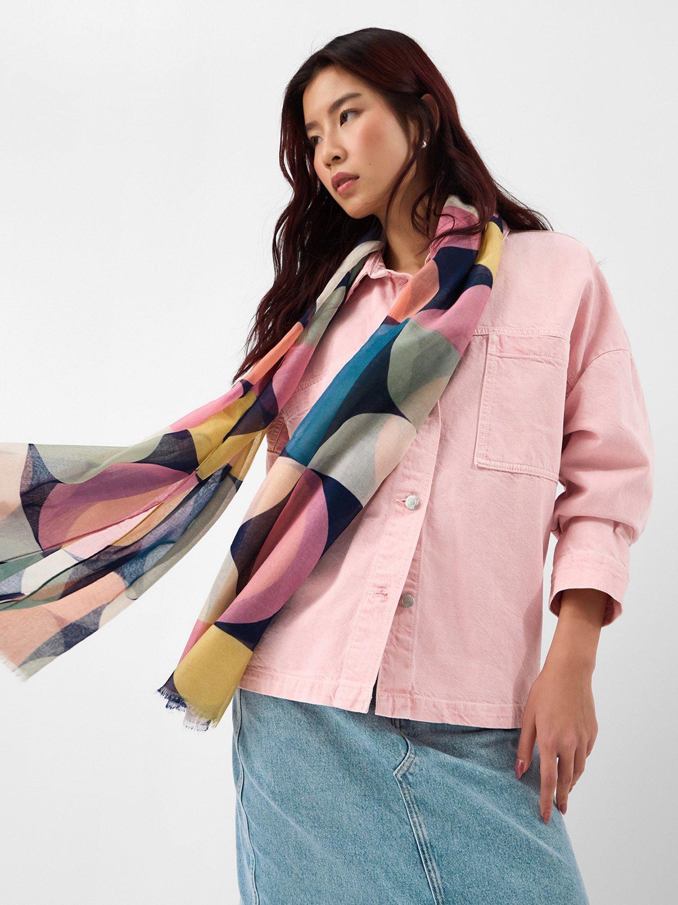 Image 2 of 3 of Accessorize Lightweight Retro Spot Scarf
