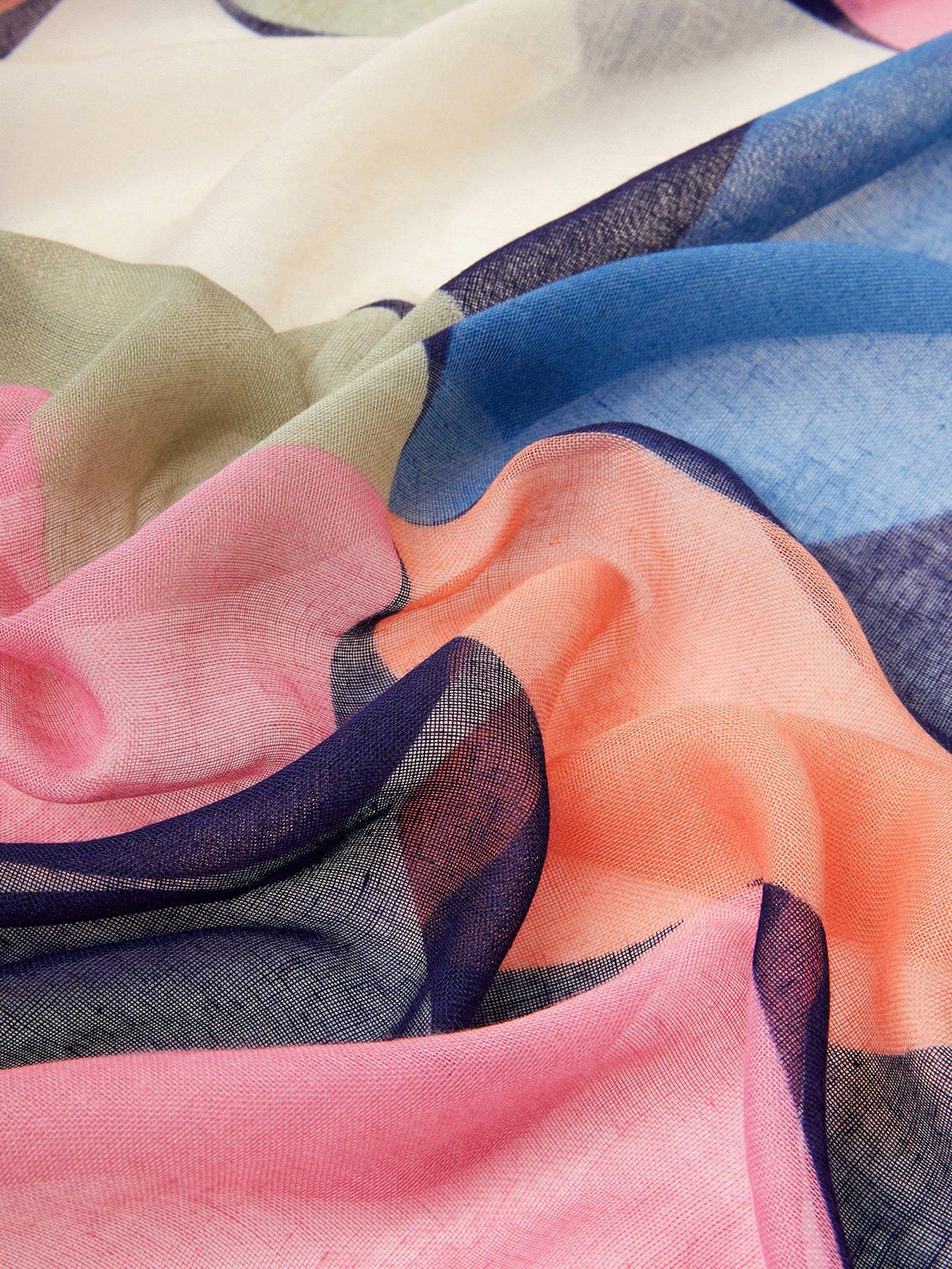 Image 3 of 3 of Accessorize Lightweight Retro Spot Scarf