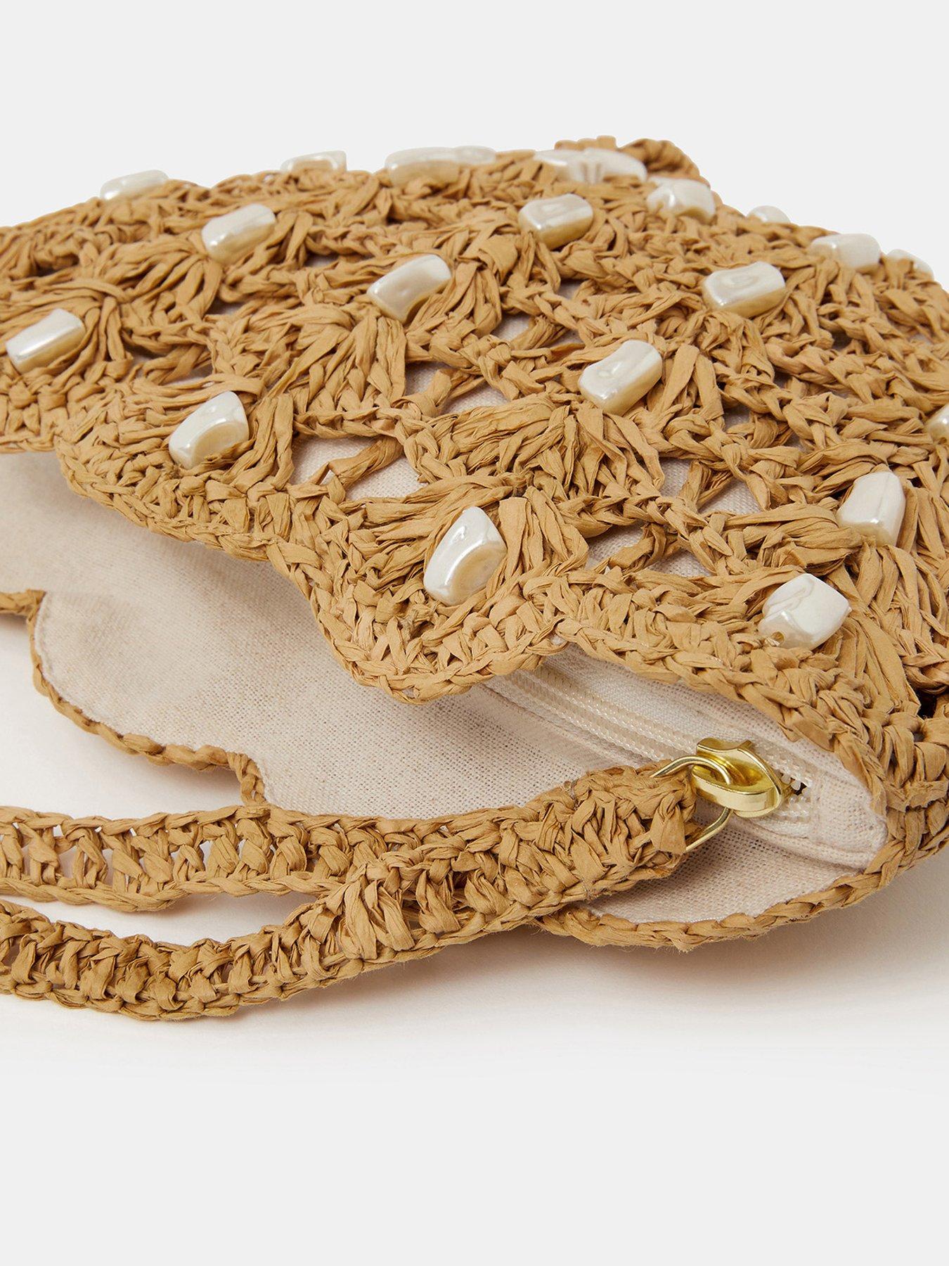 Image 5 of 6 of Accessorize Pearl Shell Wristlet Bag