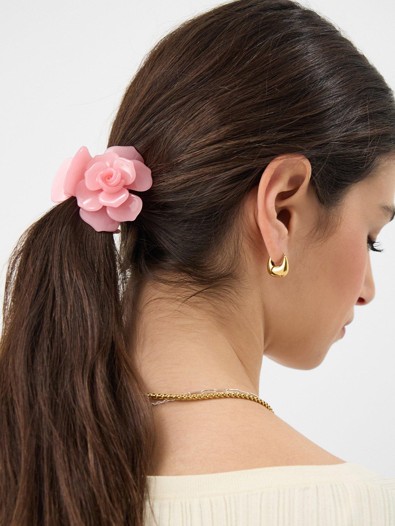 Image 2 of 3 of Accessorize Rose Claw Clip
