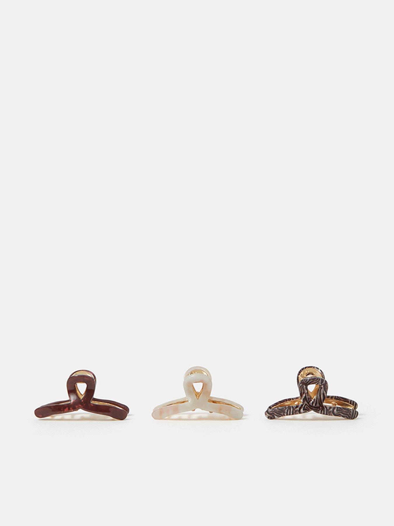 Image 1 of 3 of Accessorize 3-pack Mini Twist Claw Clips
