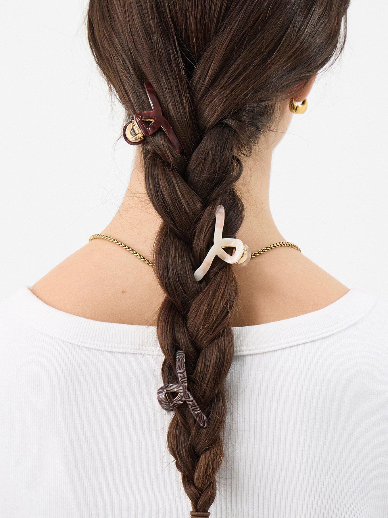 Image 2 of 3 of Accessorize 3-pack Mini Twist Claw Clips