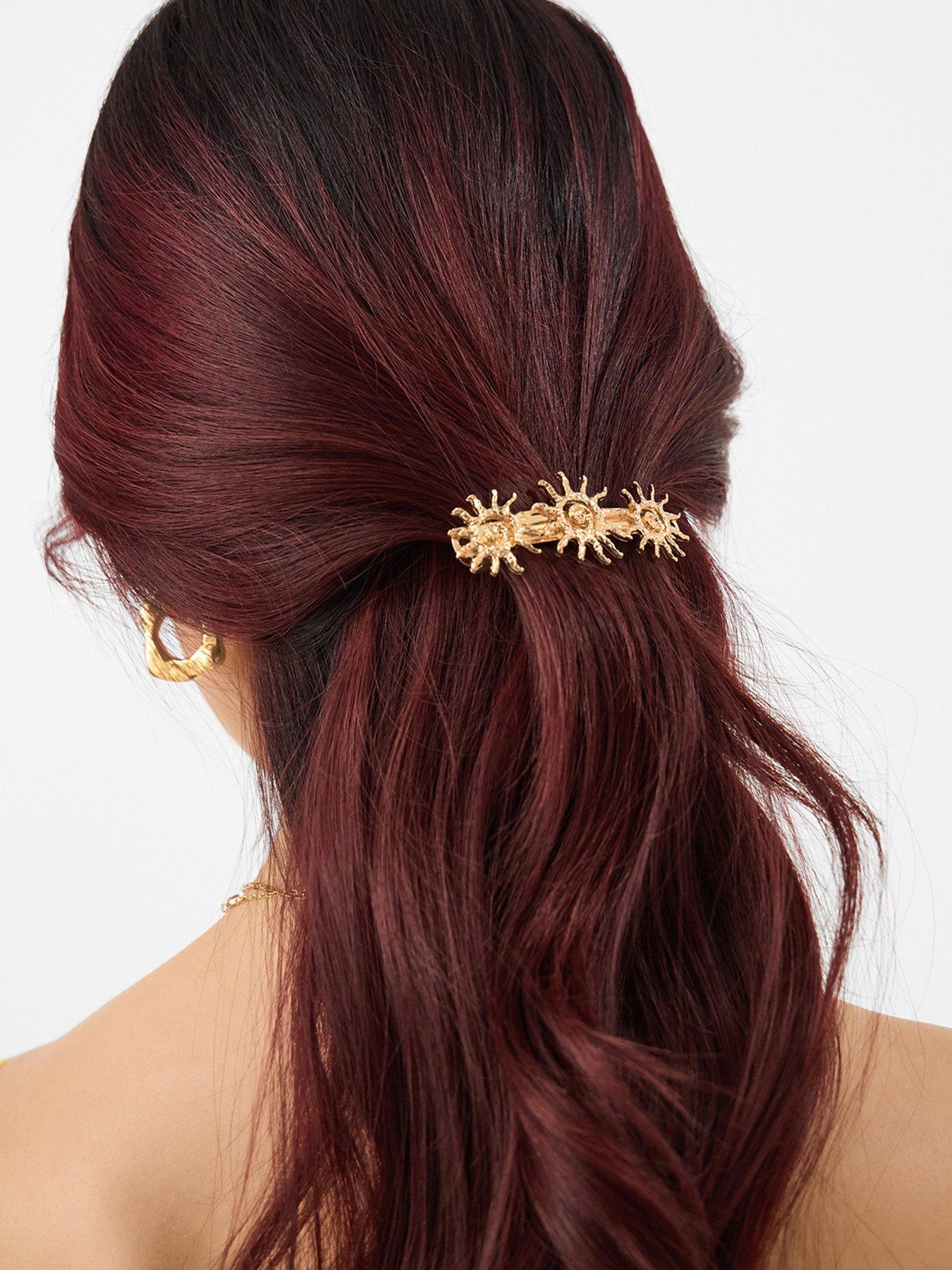 Image 2 of 3 of Accessorize Sun Swirl Barrette Hair Clip
