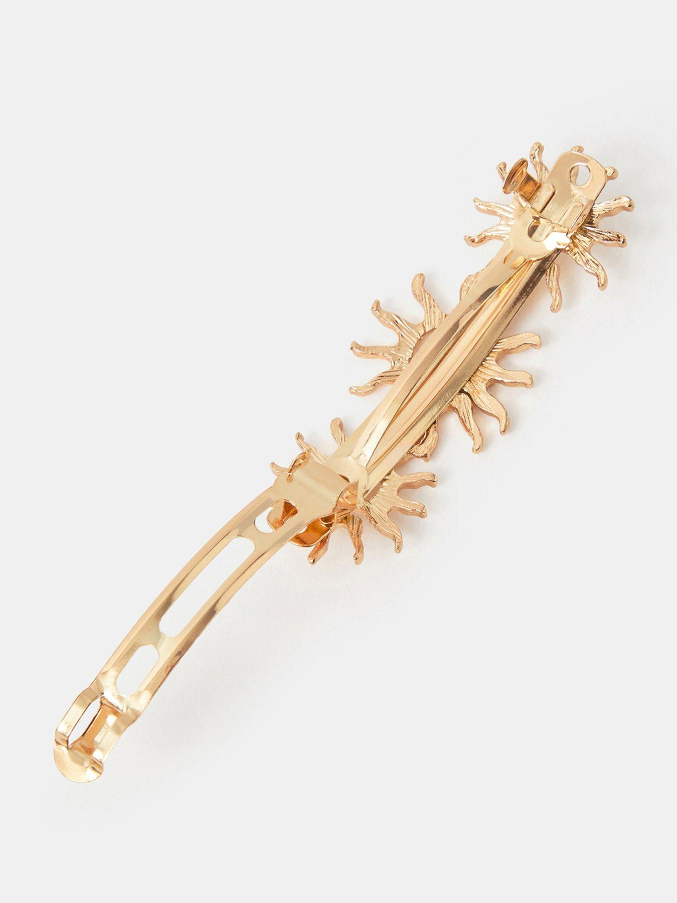 Image 3 of 3 of Accessorize Sun Swirl Barrette Hair Clip