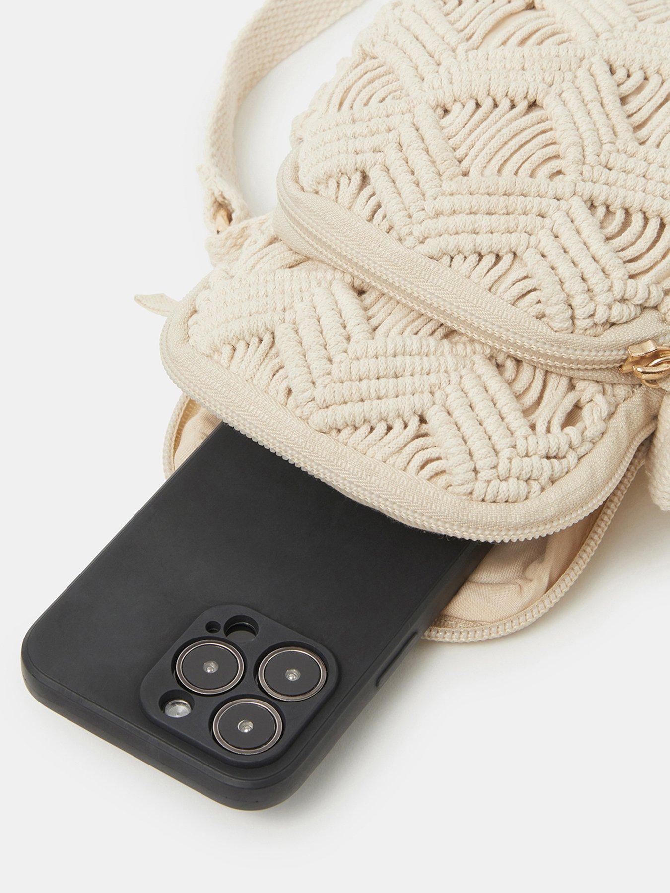 Image 4 of 5 of Accessorize Macrame Phone Bag