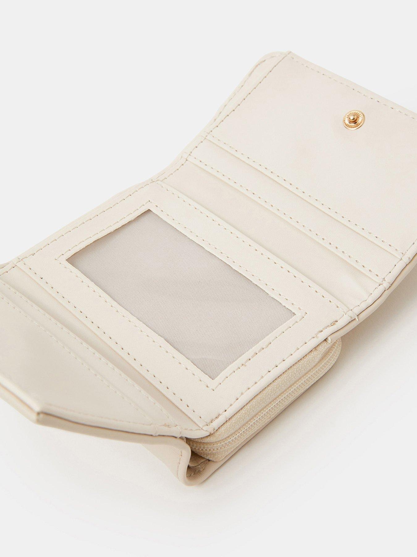 Image 3 of 3 of Accessorize Shell Pleated Tri-fold Purse