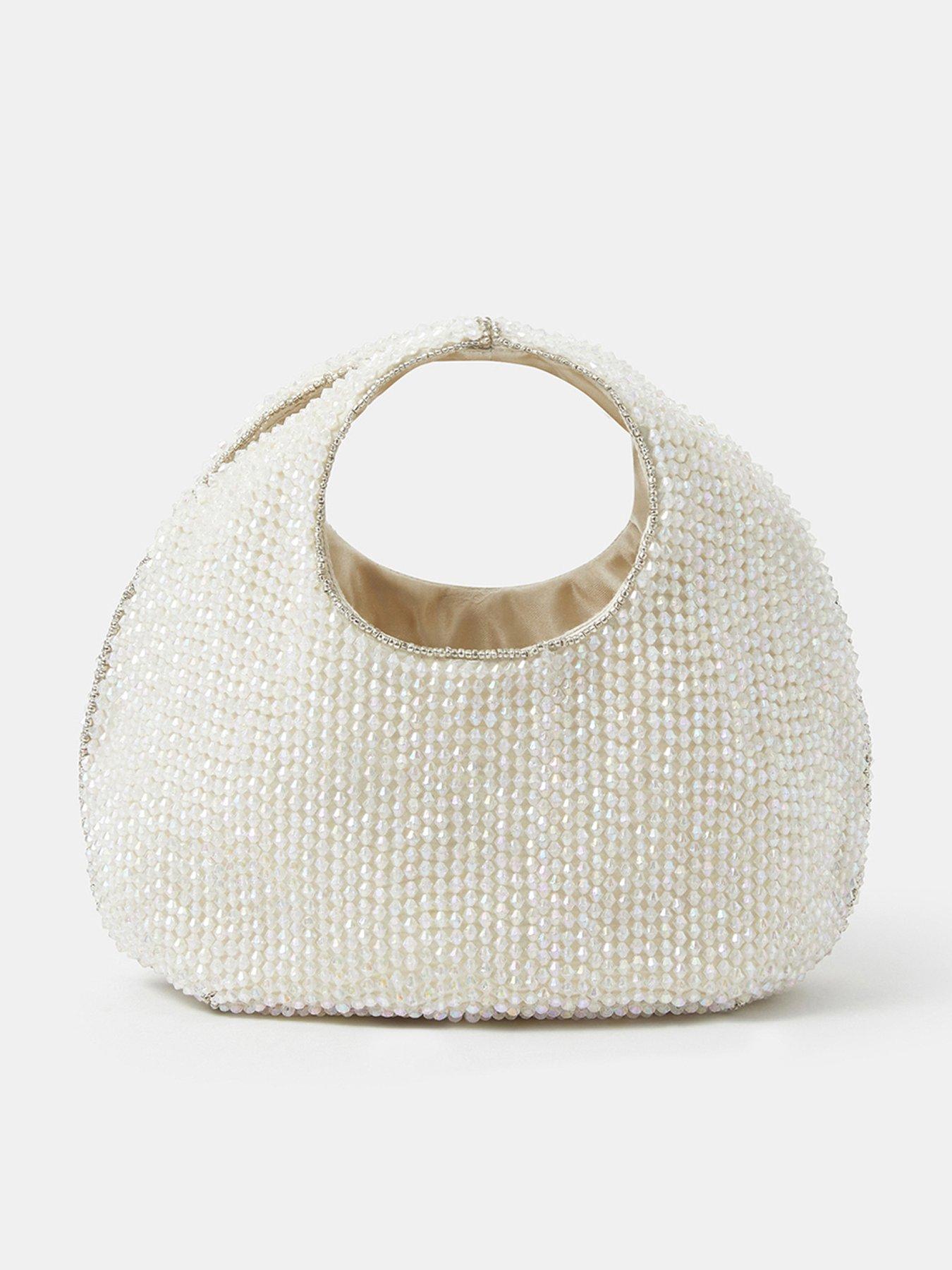 Image 1 of 4 of Accessorize Sparkle Beaded Handheld Bag