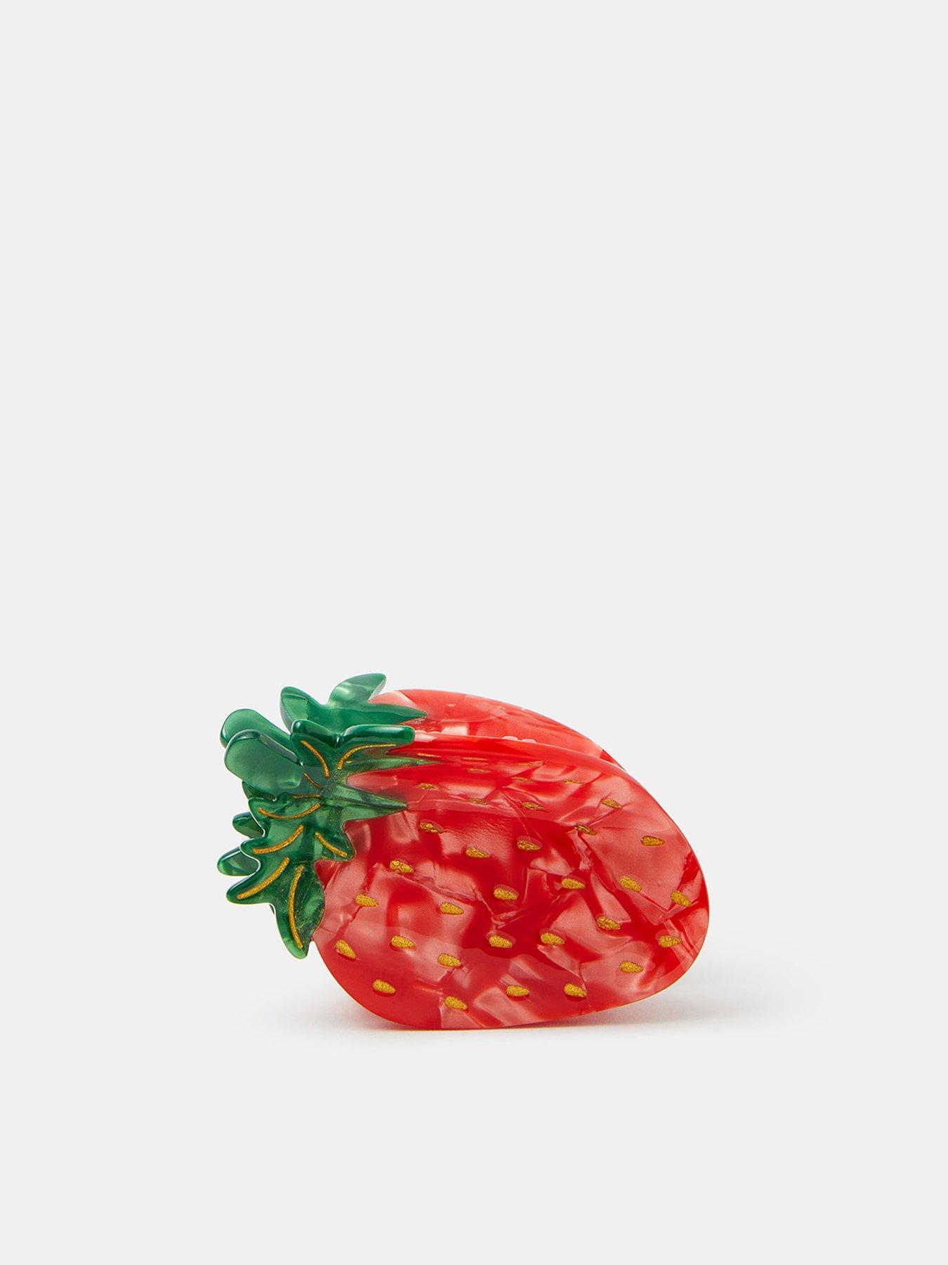 accessorize-strawberry-claw-clipback