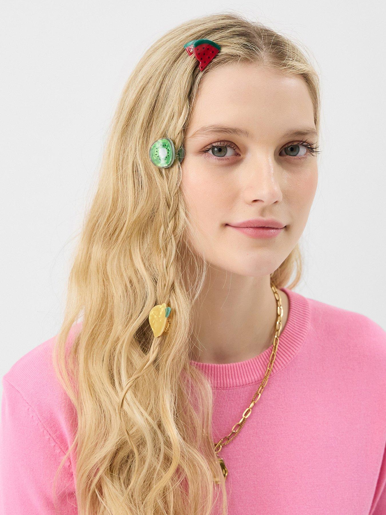 Image 2 of 3 of Accessorize 6-pack Mini Fruit Claw Clips