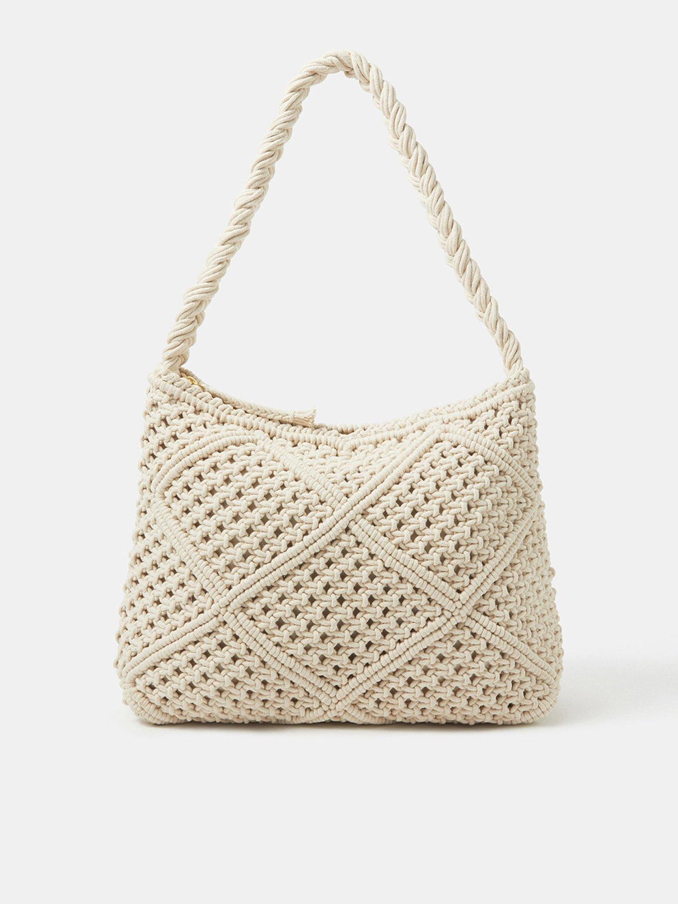 Image 1 of 5 of Accessorize Macrame Shoulder Bag