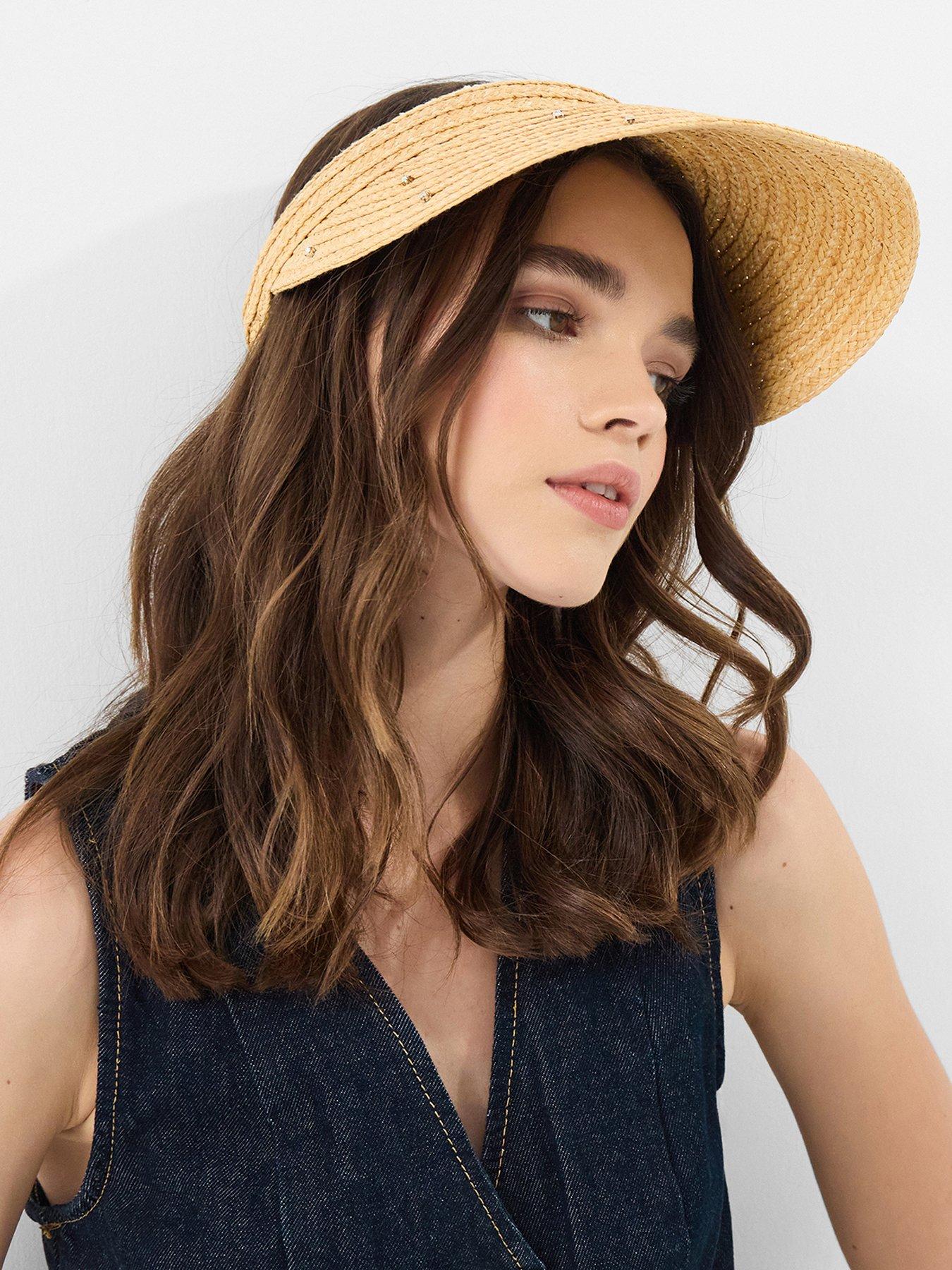 accessorize-diamantatildecopy-embellished-woven-sun-visorstillFront