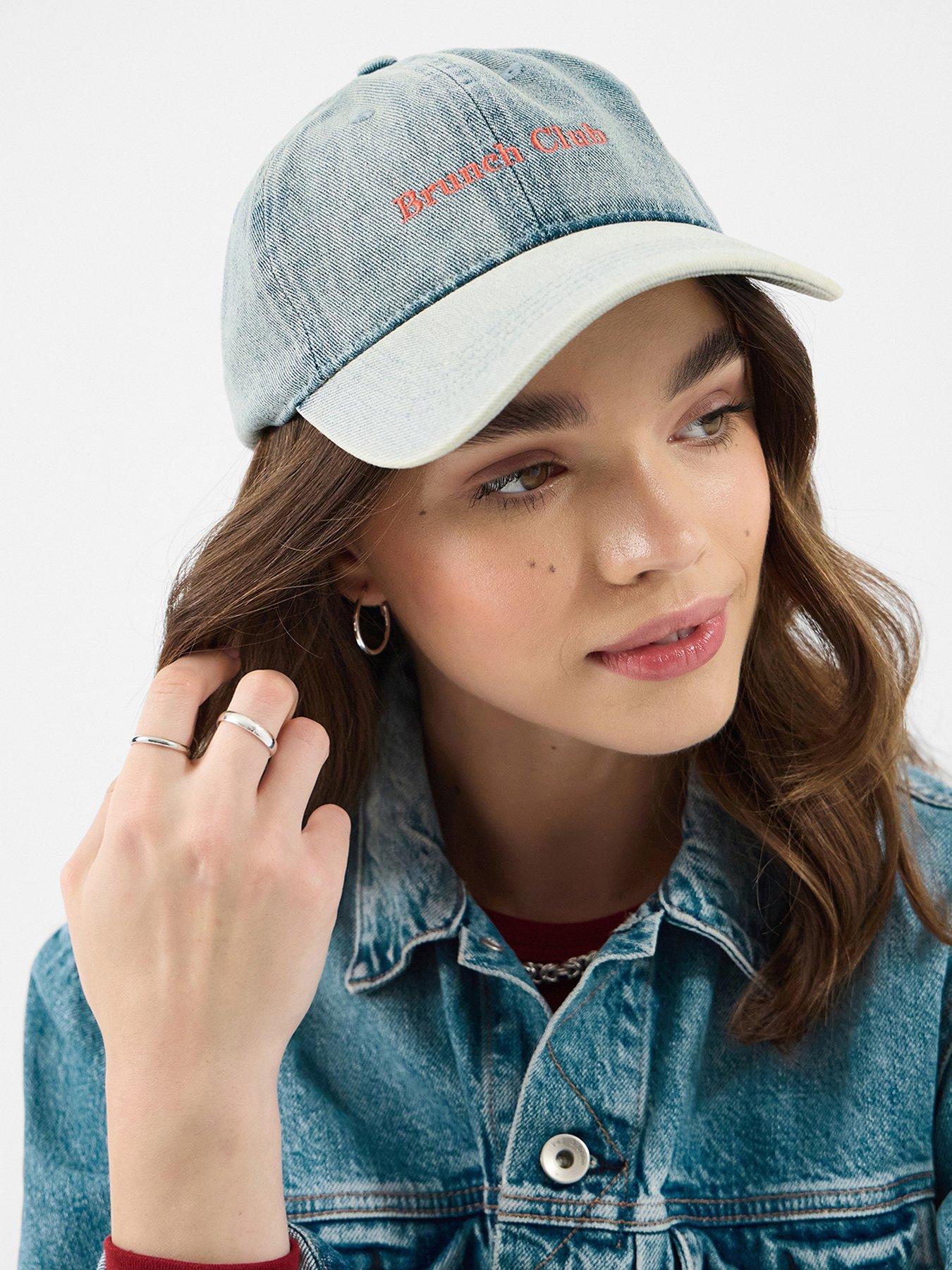 Image 2 of 4 of Accessorize Brunch Club Denim Cap