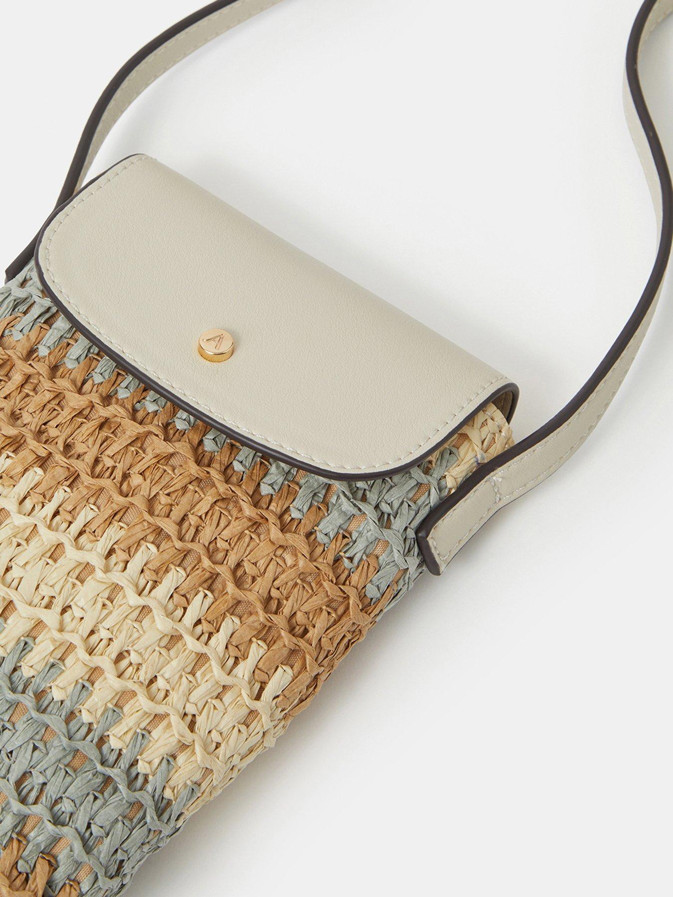 Image 5 of 5 of Accessorize Raffia Phone Bag