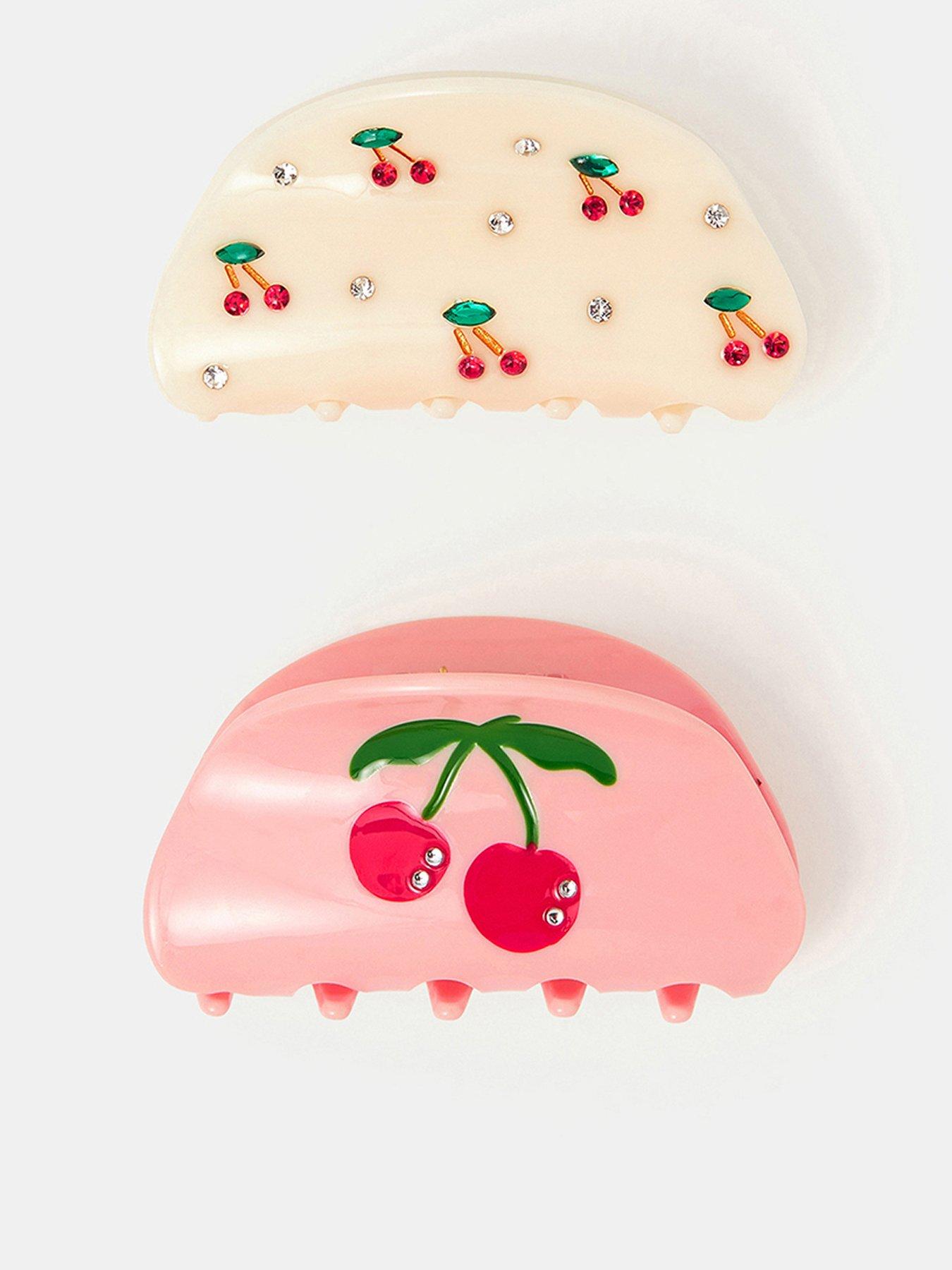 accessorize-2-pack-cherry-gem-claw-clipsfront