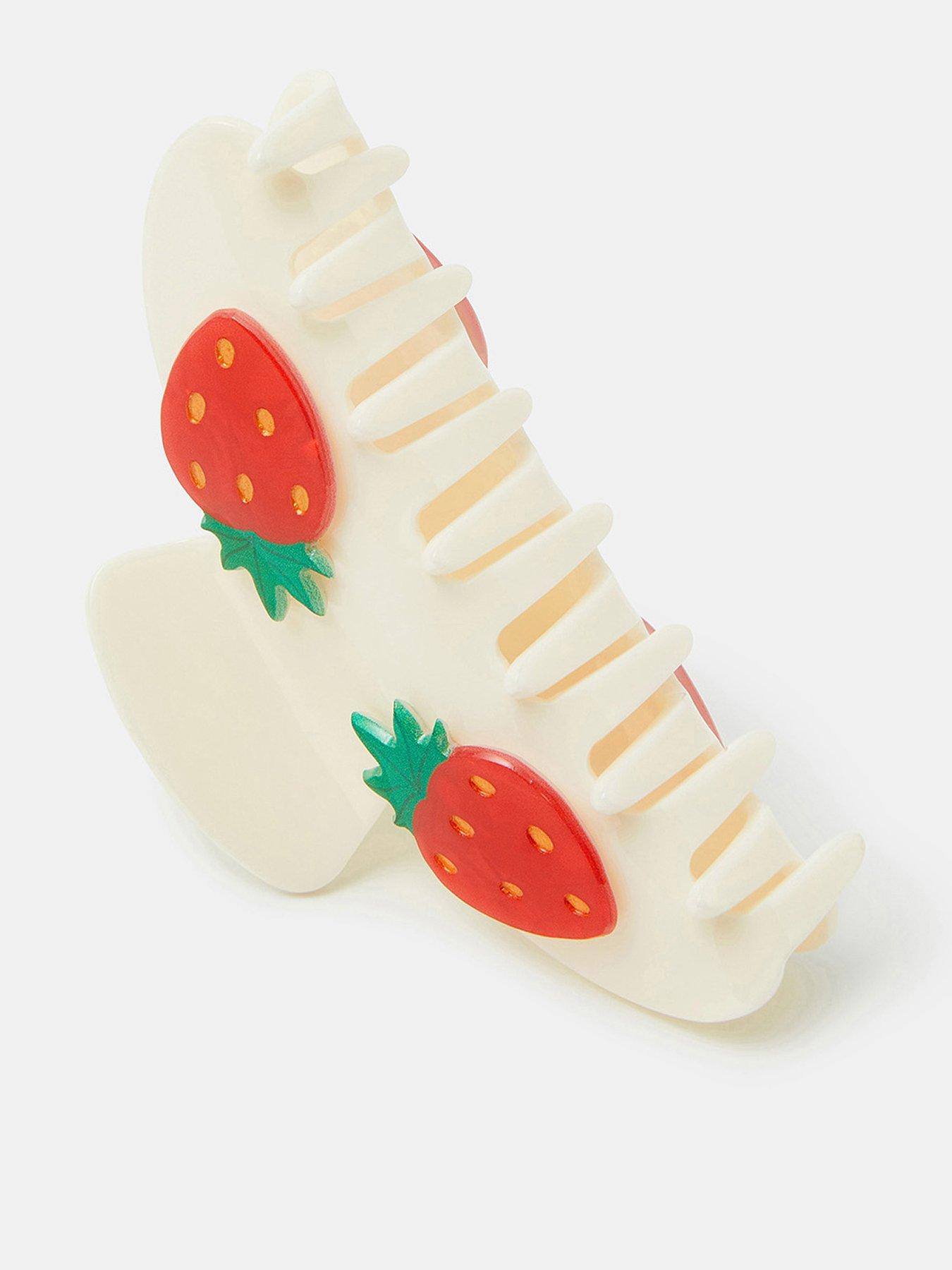 Image 1 of 3 of Accessorize Strawberry Claw Clip