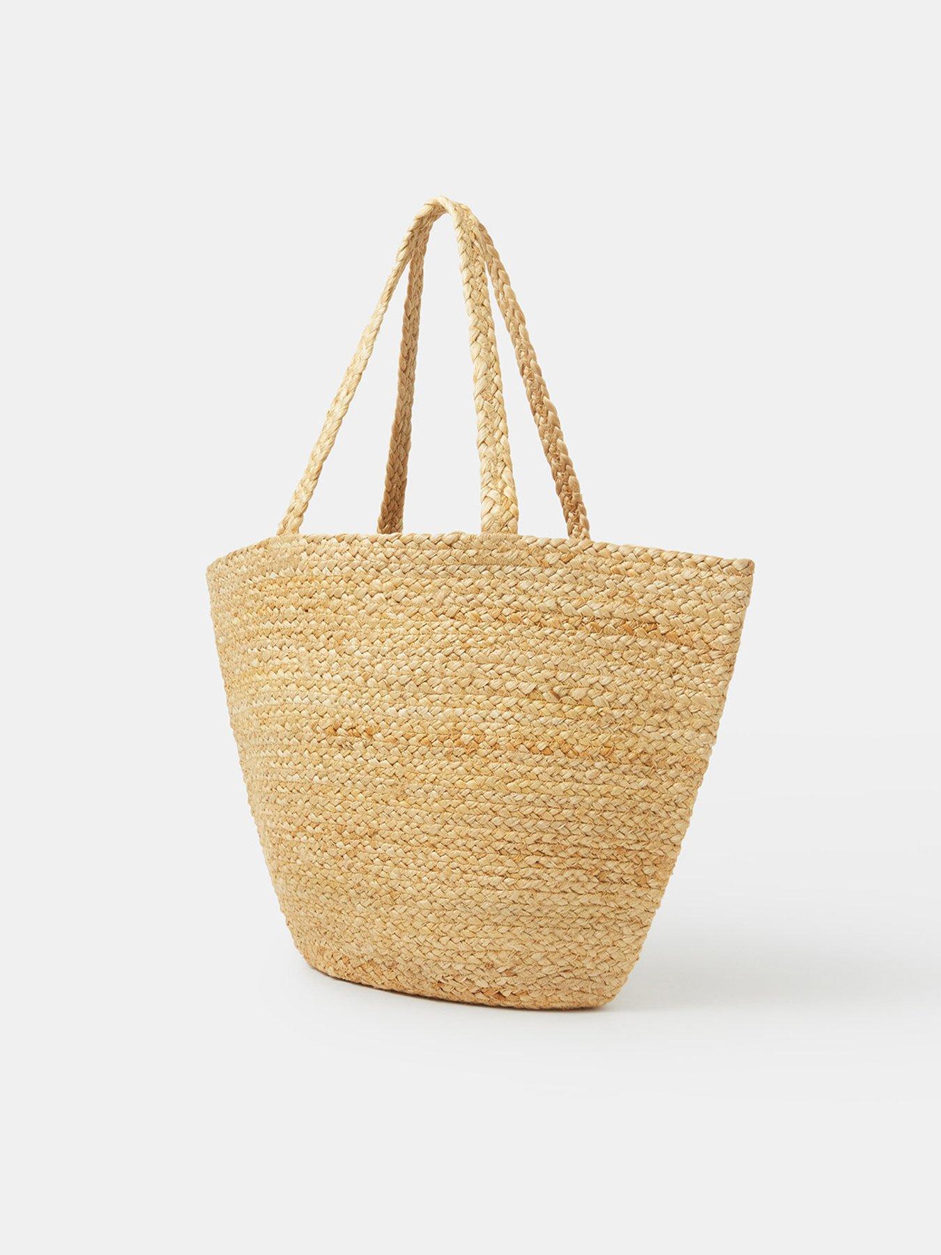 Image 3 of 5 of Accessorize Beaded Fish Woven Basket Bag