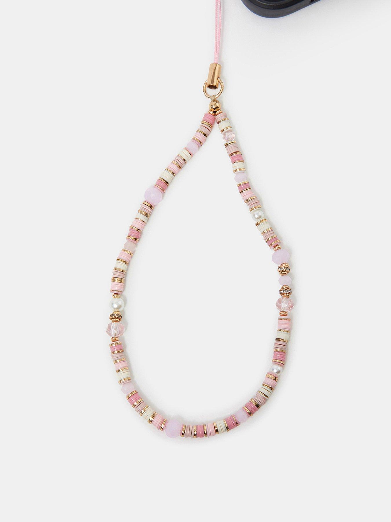 Image 1 of 2 of Accessorize Beaded Phone Strap
