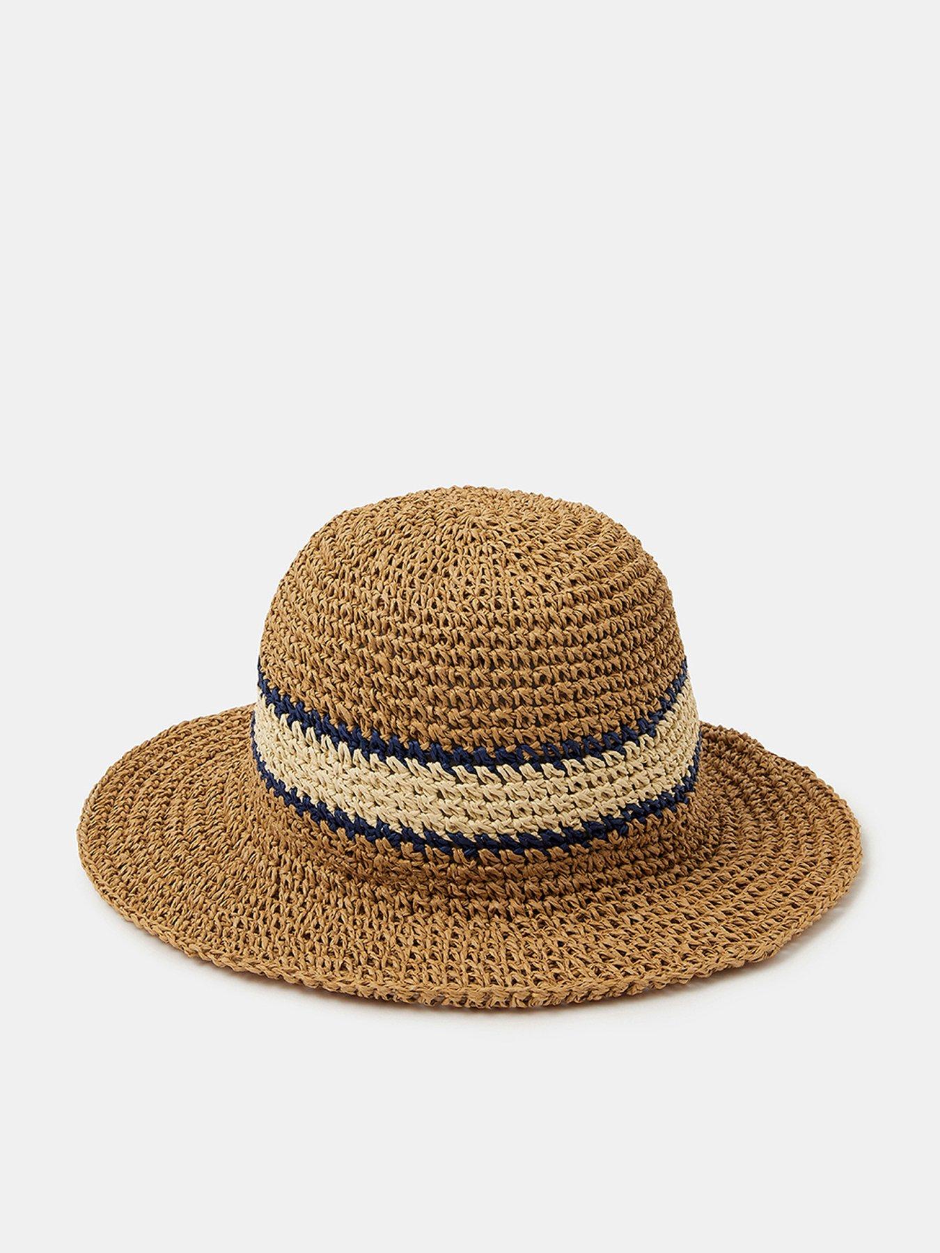 accessorize-varsity-stripe-woven-bucket-hatfront