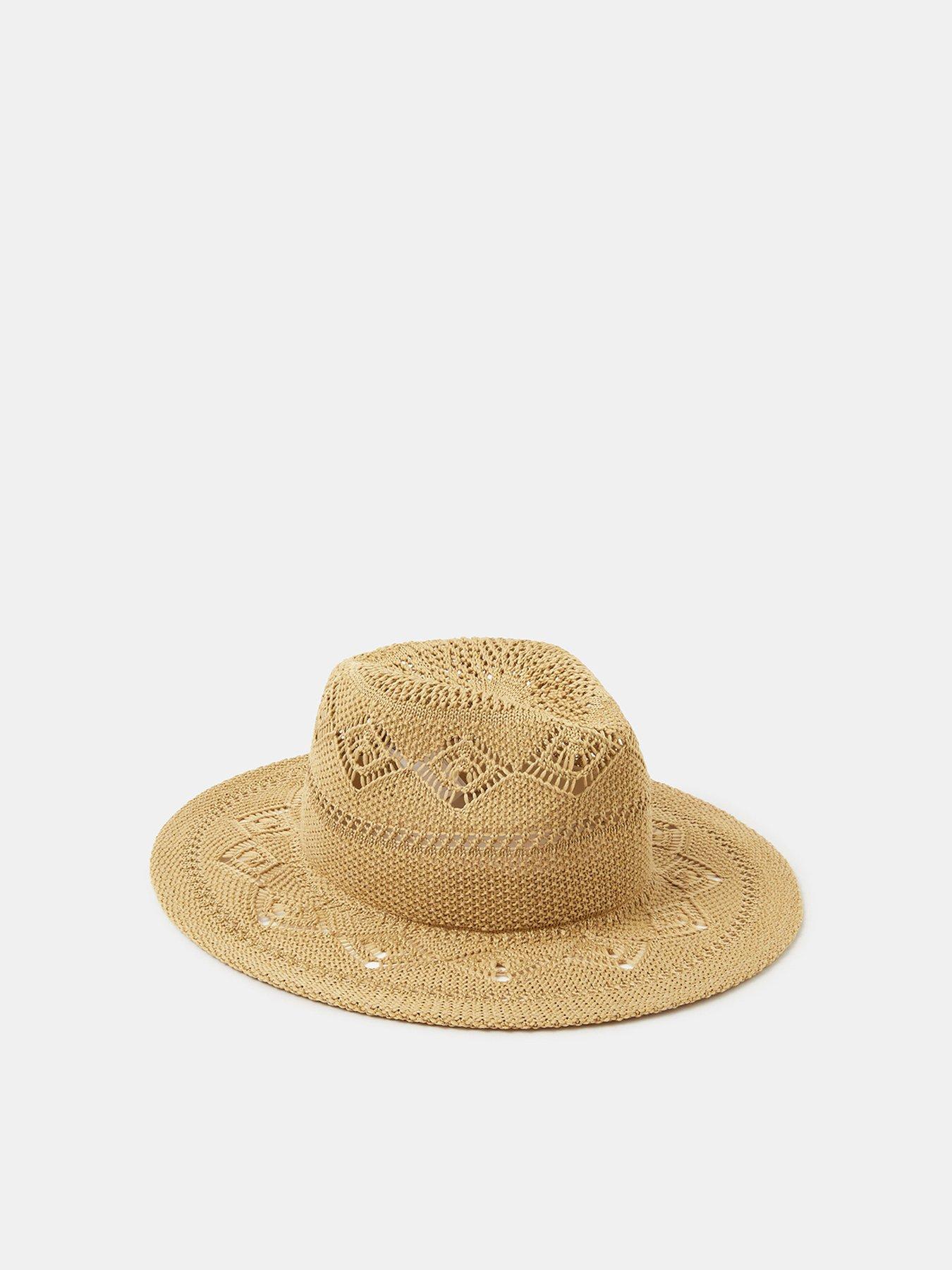 Image 3 of 4 of Accessorize Woven Fedora Hat