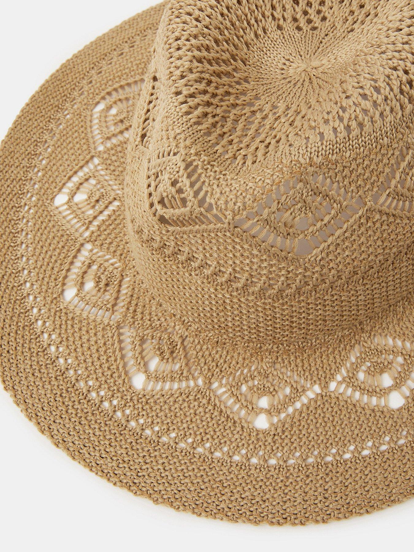 Image 4 of 4 of Accessorize Woven Fedora Hat