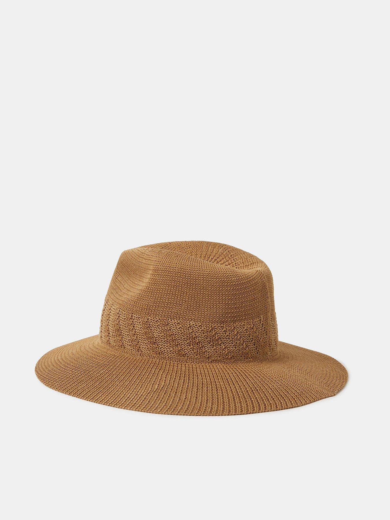Image 3 of 4 of Accessorize Woven Fedora Hat