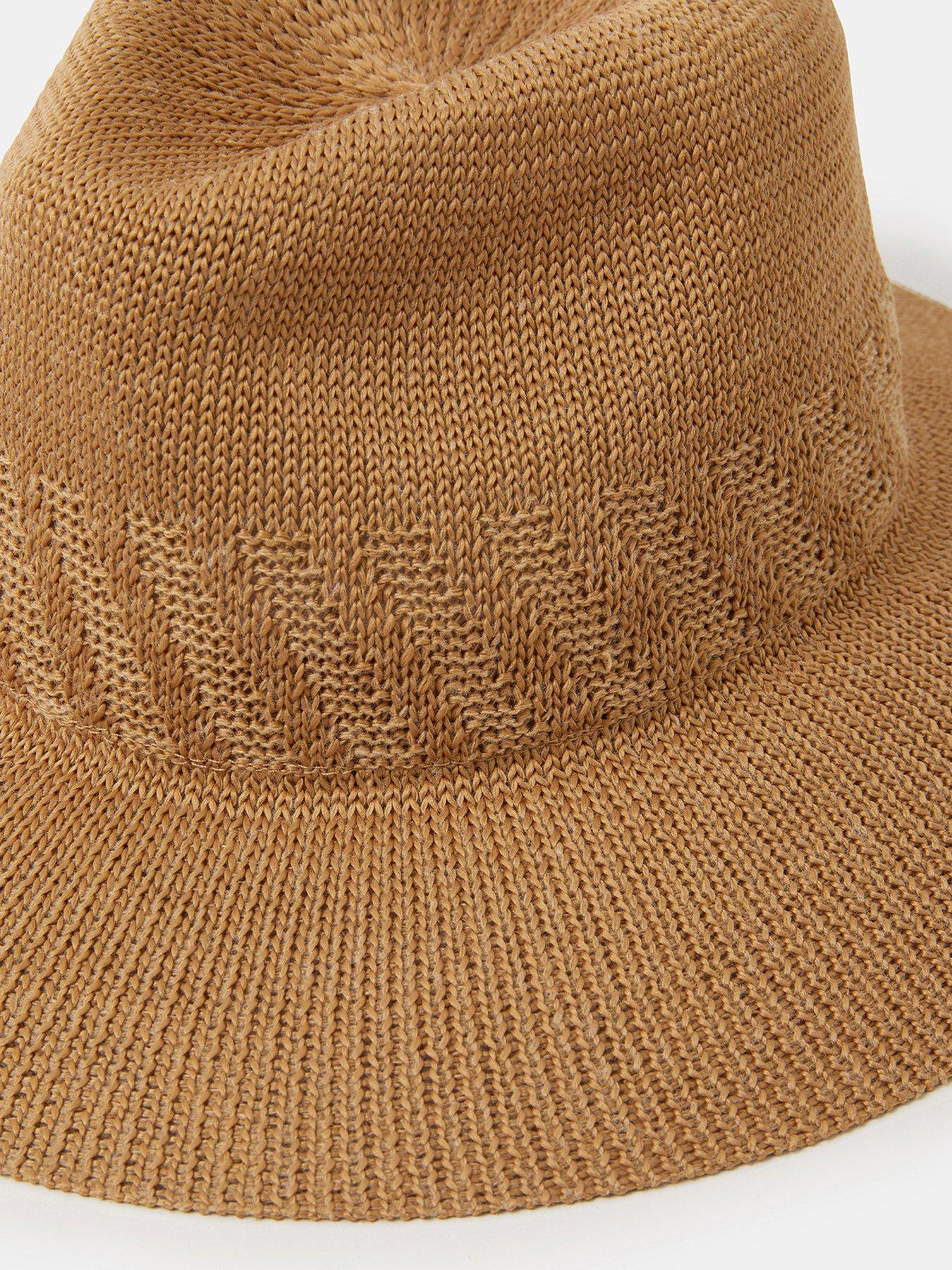 Image 4 of 4 of Accessorize Woven Fedora Hat
