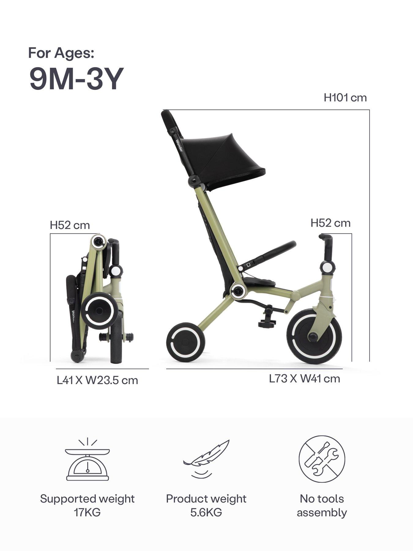 Image 6 of 8 of smarTrike Wonder Trike - Olive