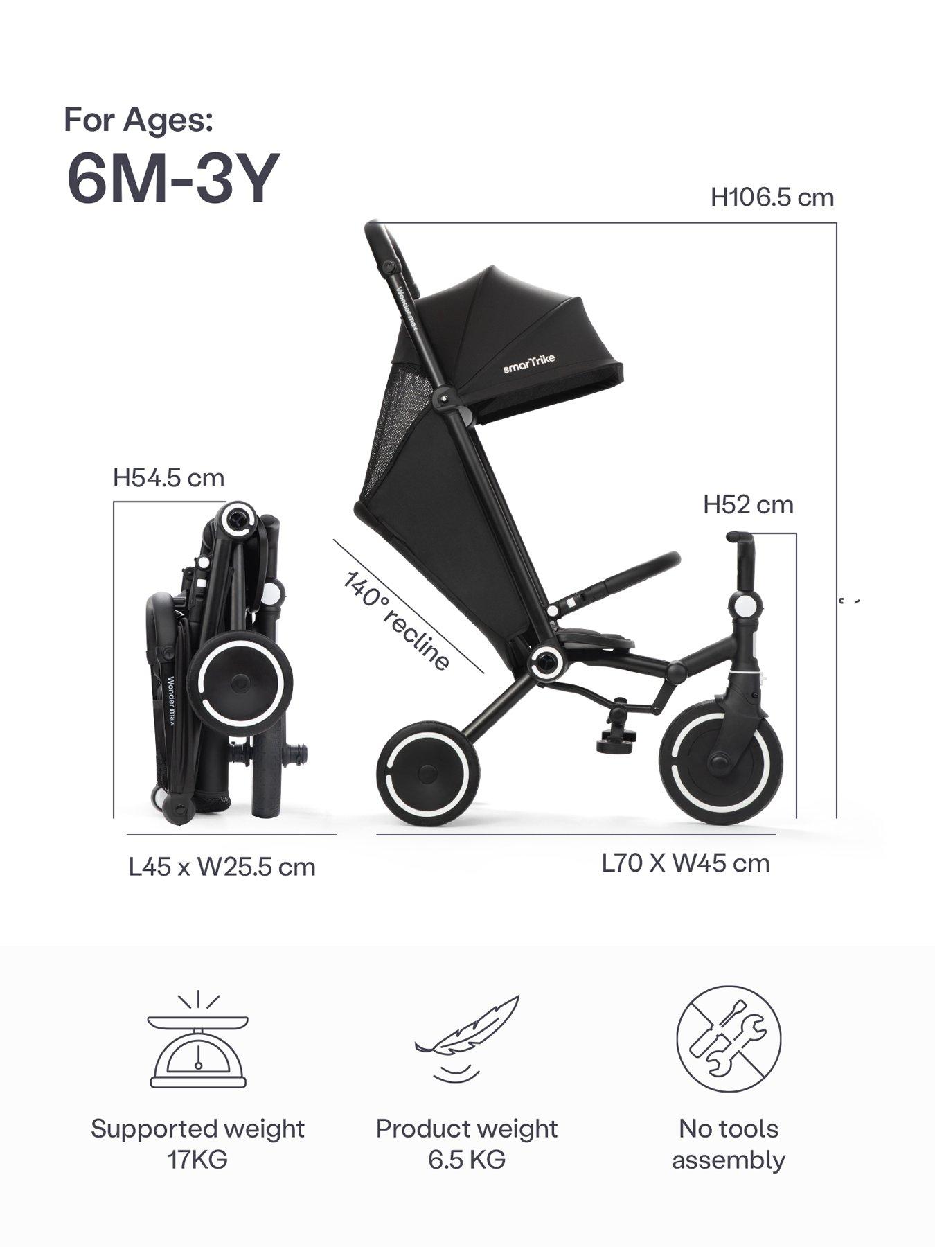 Image 7 of 8 of smarTrike Wonder Max Trike - Black