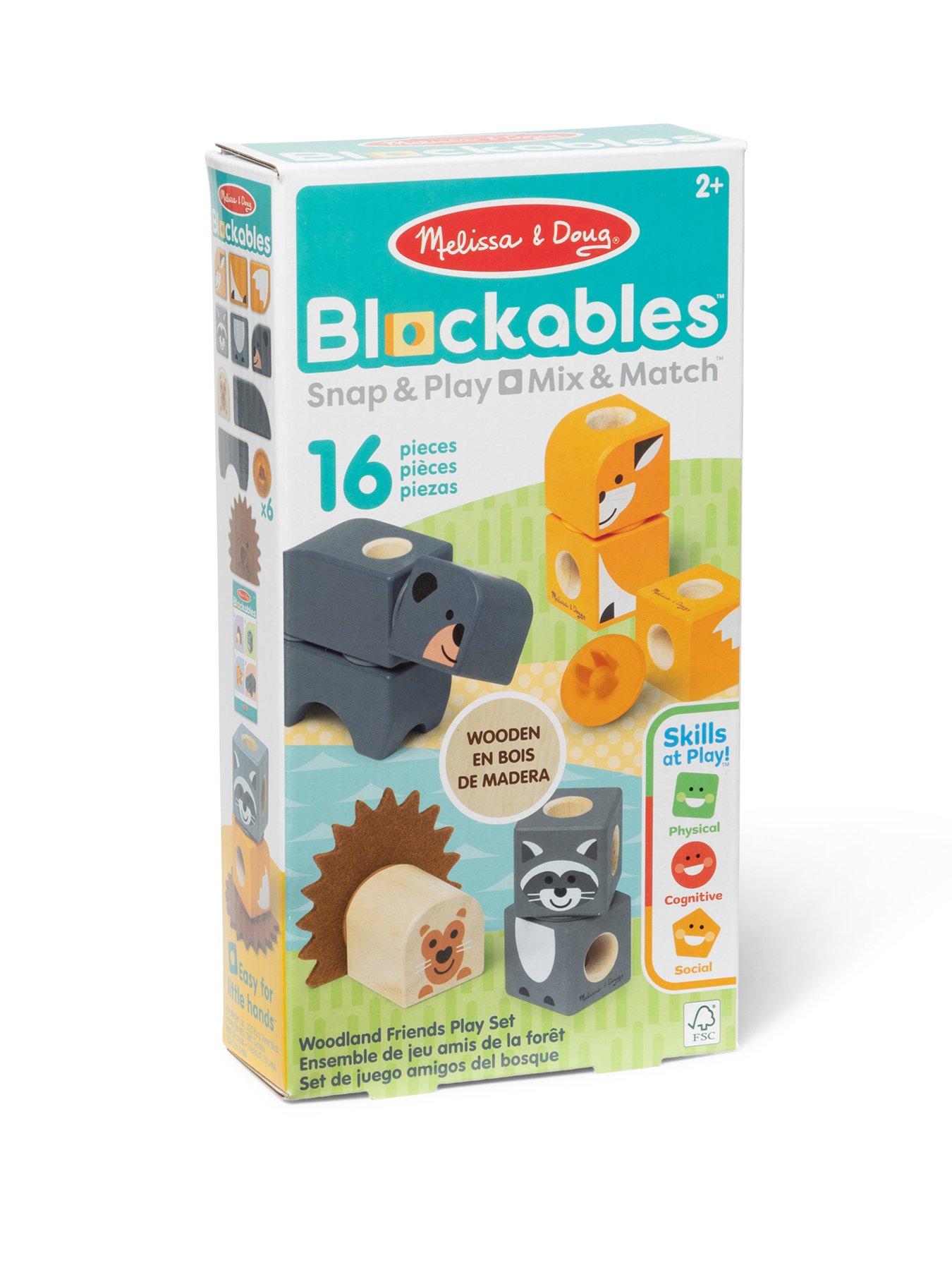 Melissa & Doug Blockables Woodland Crtrs